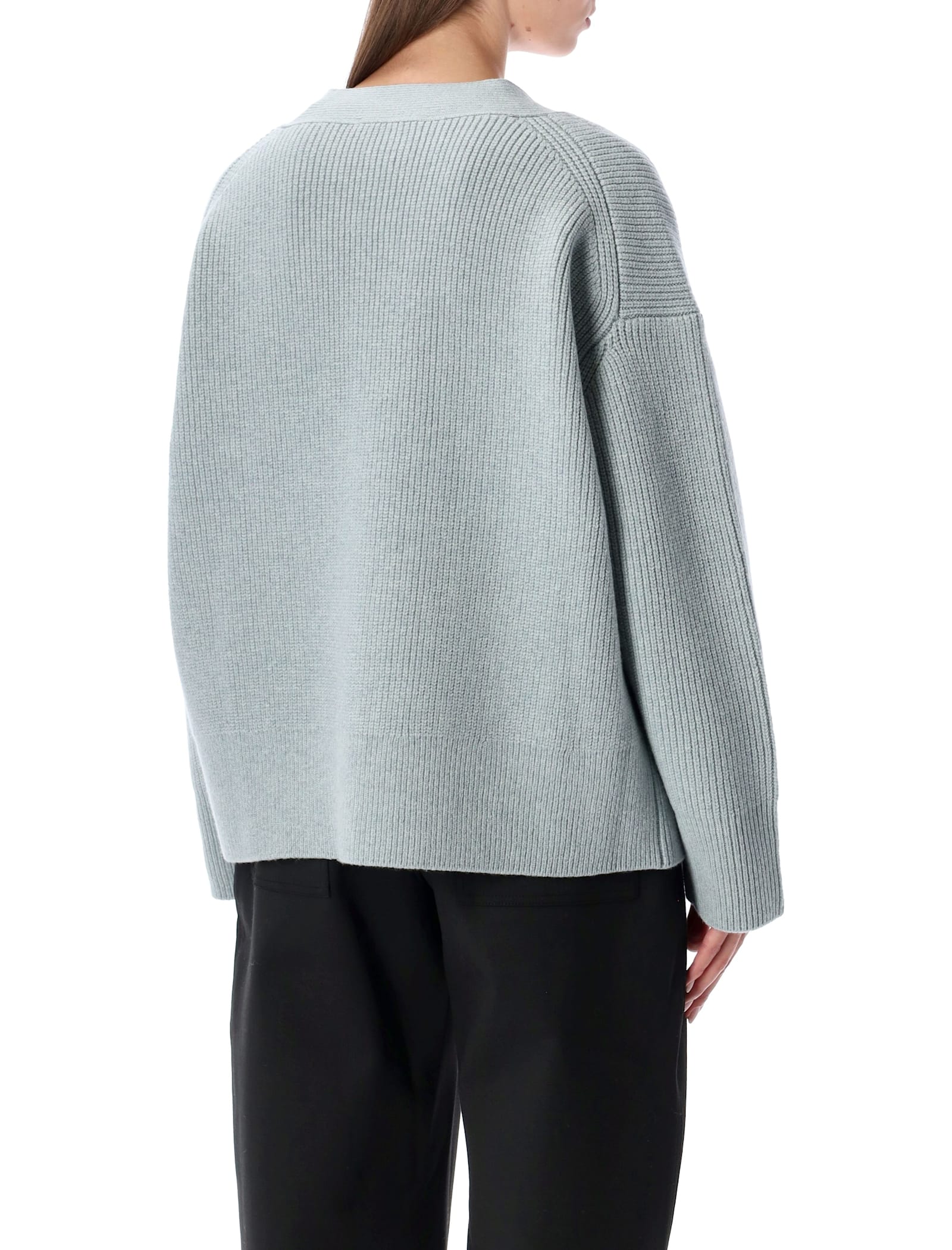 Studio Nicholson Whitt Merino Wool Cardigan In Blue