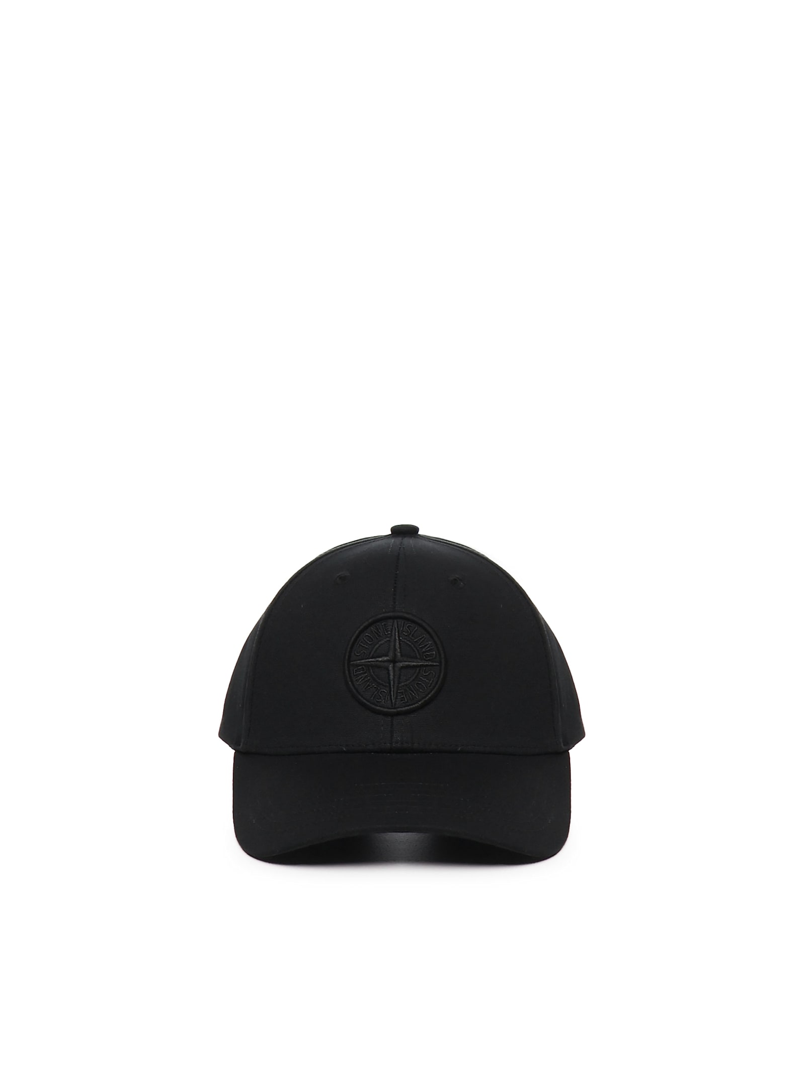 STONE ISLAND BASEBALL HAT WITH COMPASS EMBROIDERY 