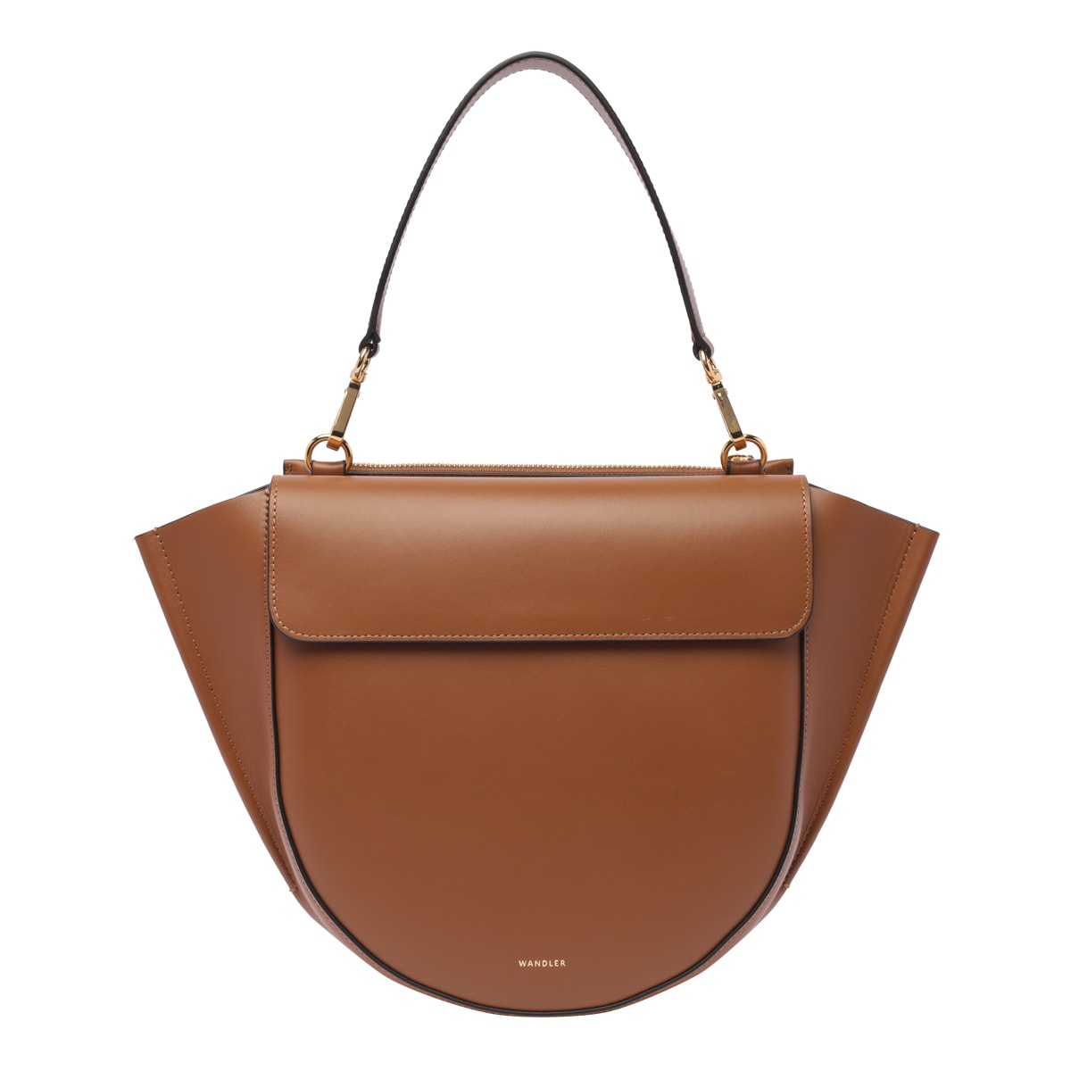 Shop Wandler Hortensia Medium Bag In Brown