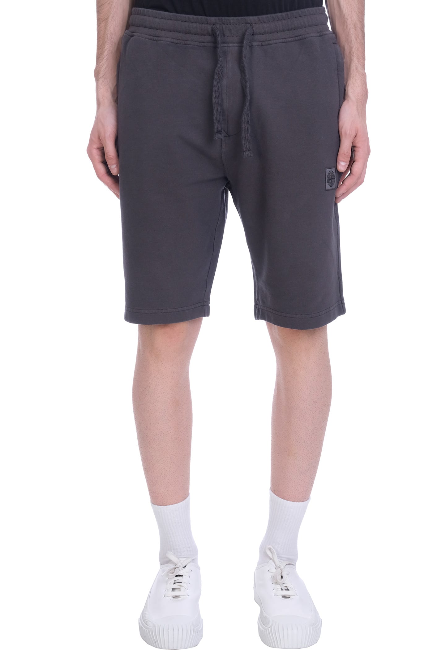 Stone Island Shorts In Grey Cotton