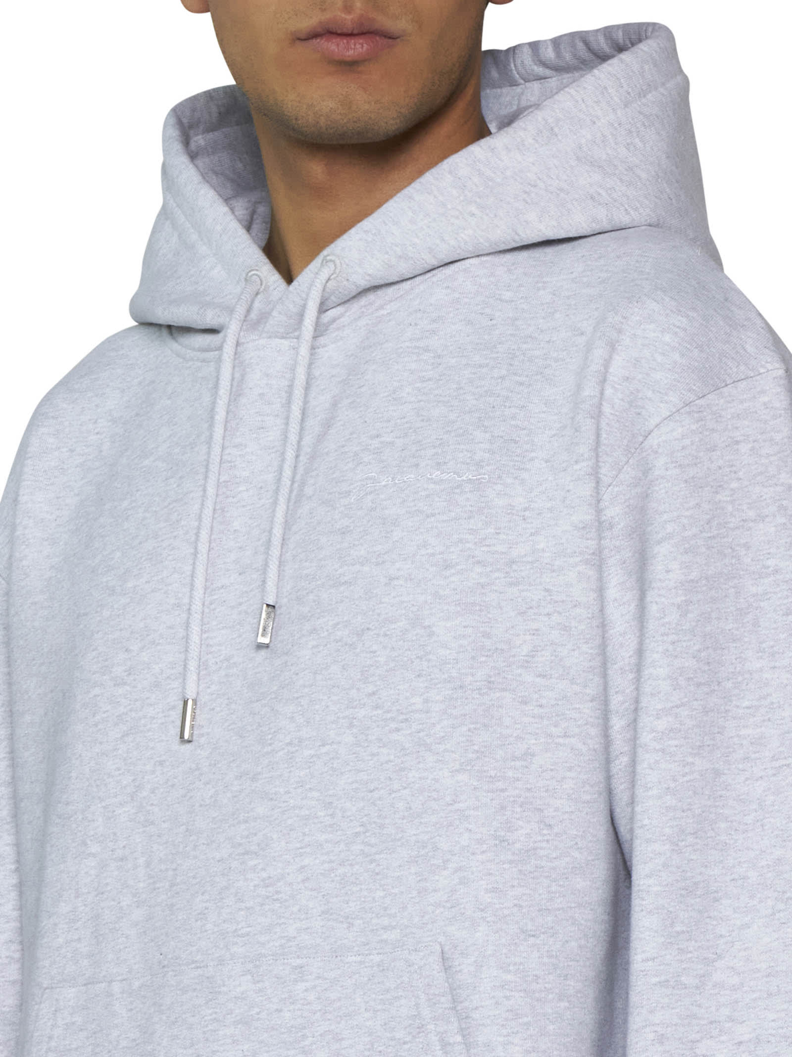 Jacquemus Le Brode Cotton Sweatshirt In Grey 2