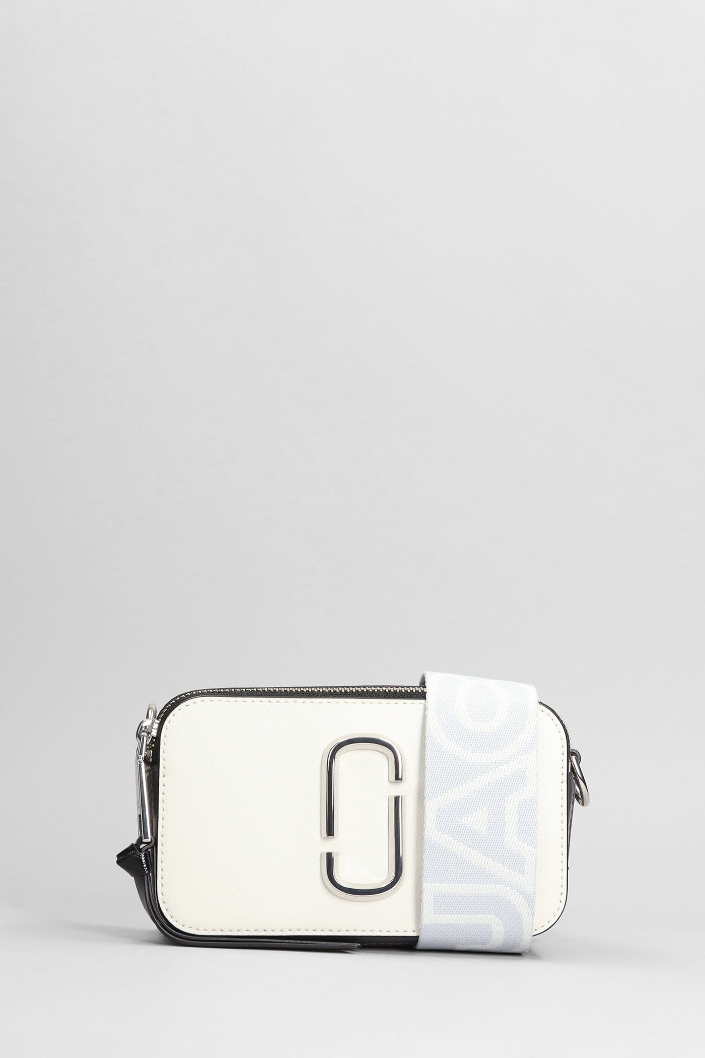 Shop Marc Jacobs The Snapshot Shoulder Bag In White Leather