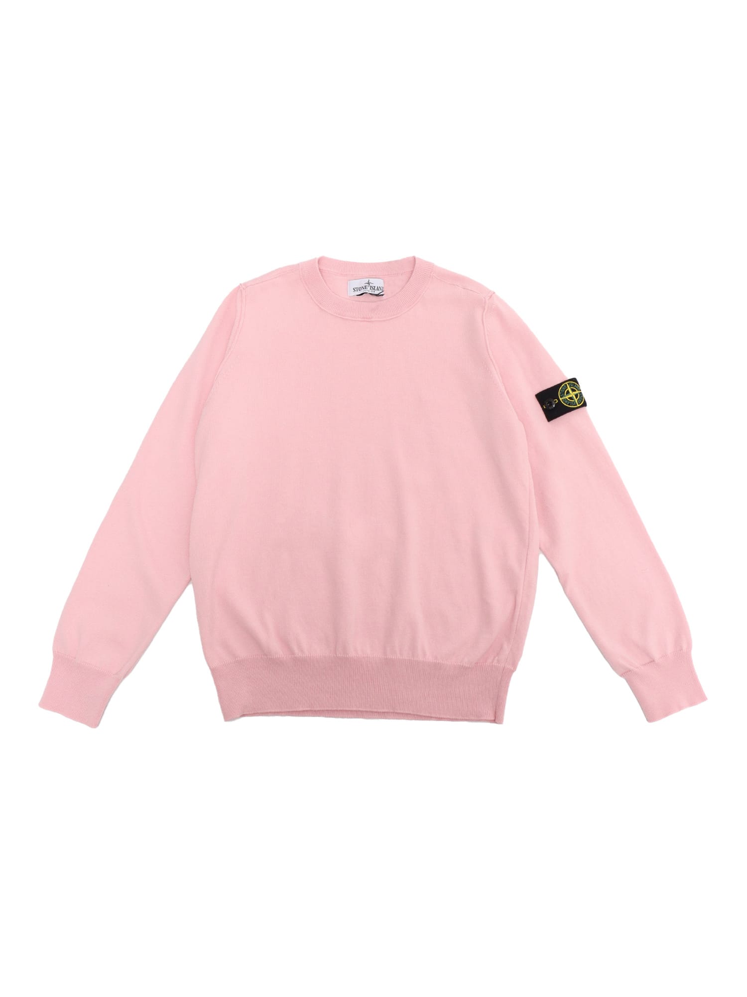 Stone Island Junior Kids' Pink Sweatshirt With Logo
