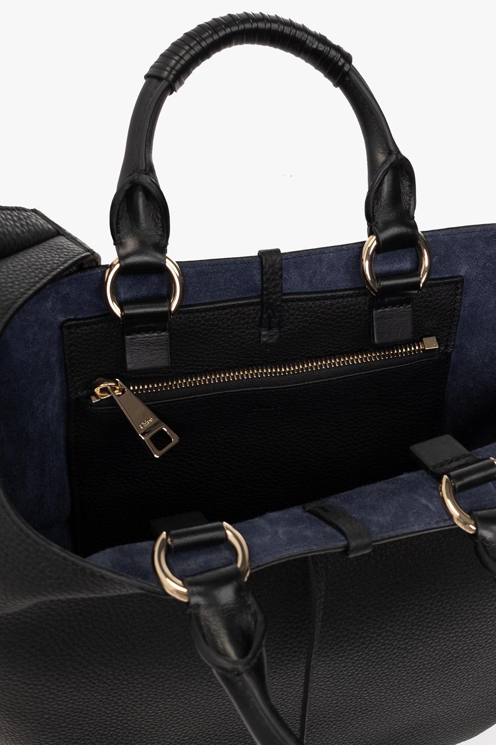 Chloé Deia Medium Shoulder Bag In Nero