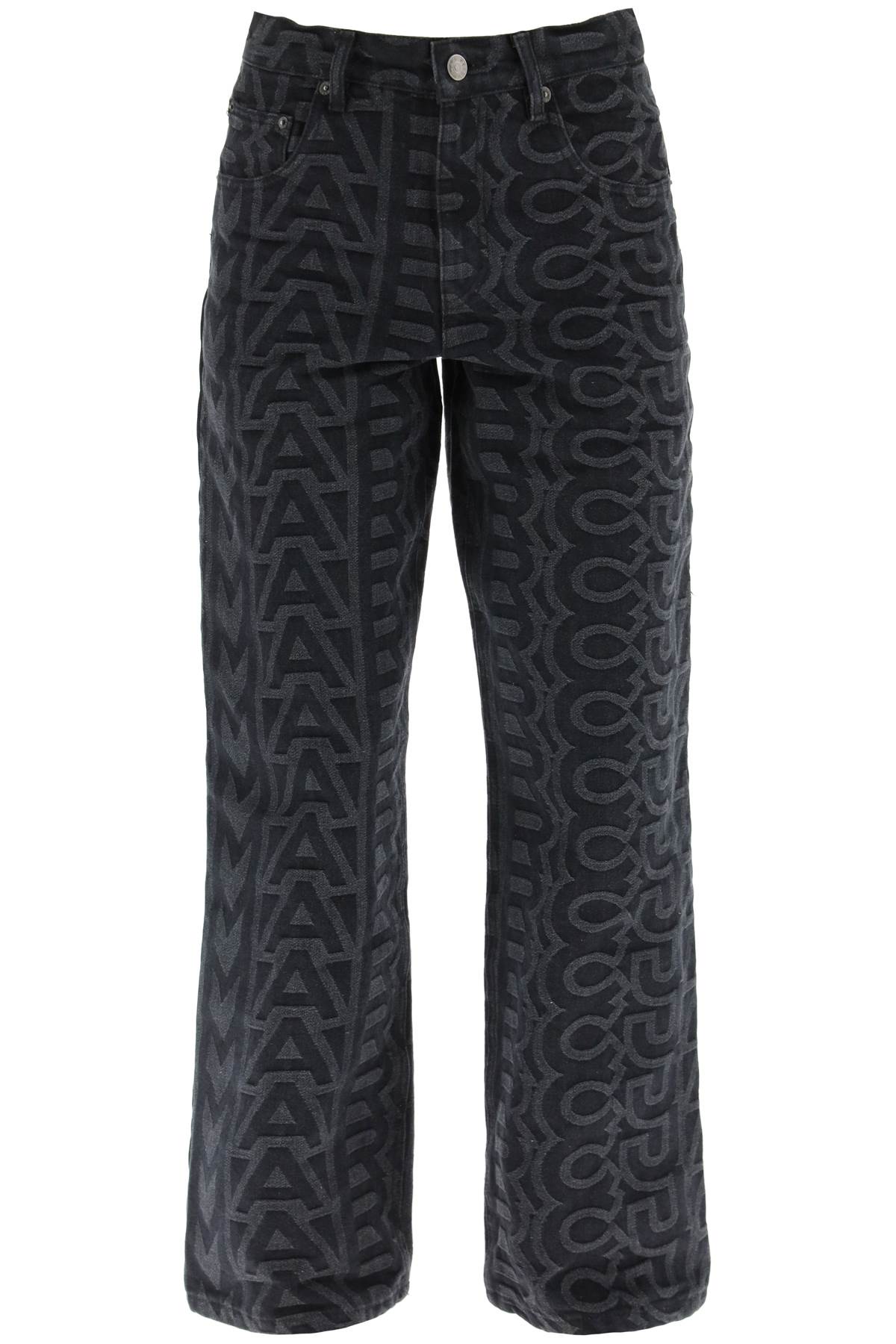 Shop Marc Jacobs The Monogram Denim Pant In Black (black)