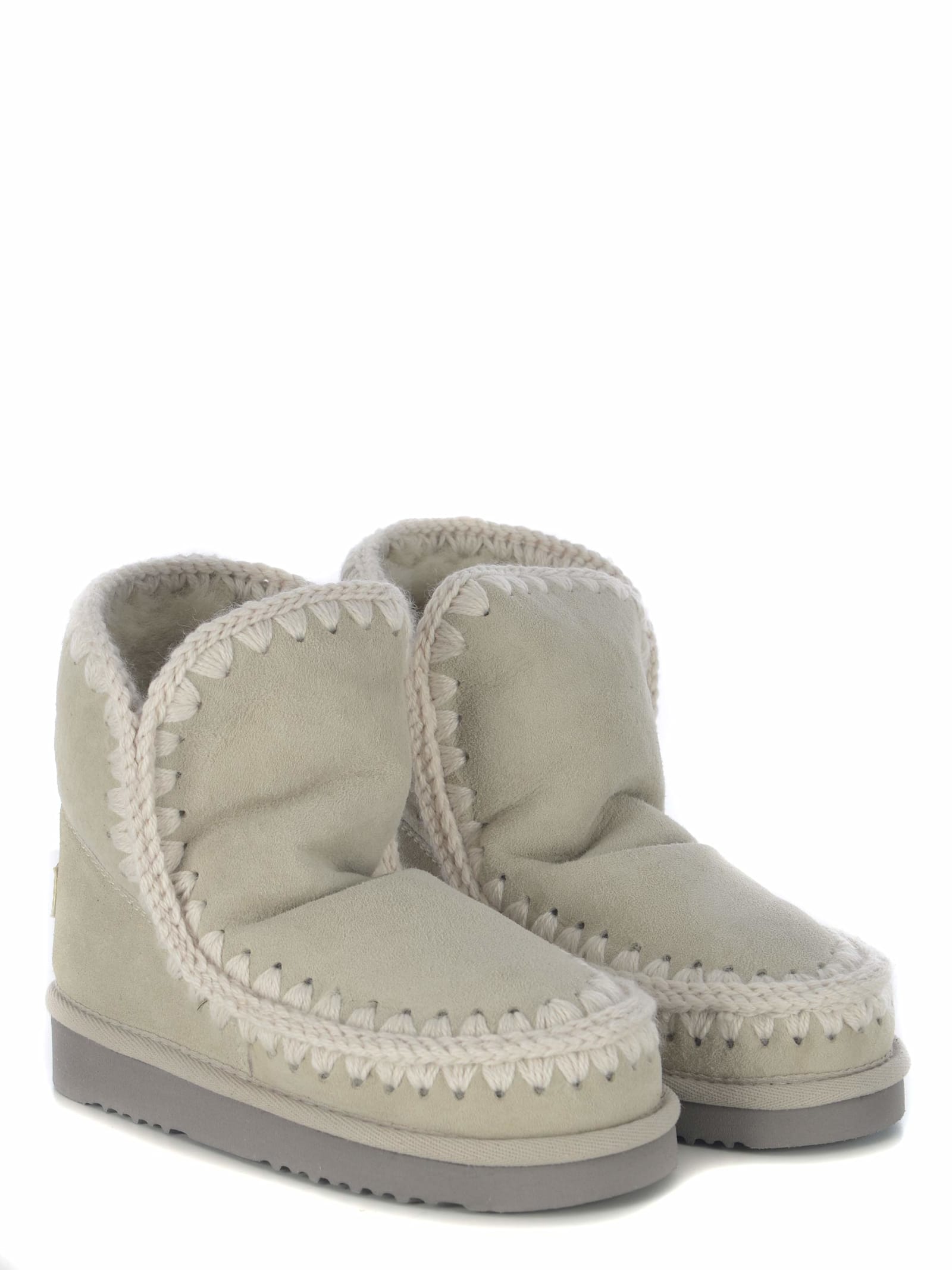 Shop Mou Ankle Boots  Eskimo24 Made In Suede In Grey