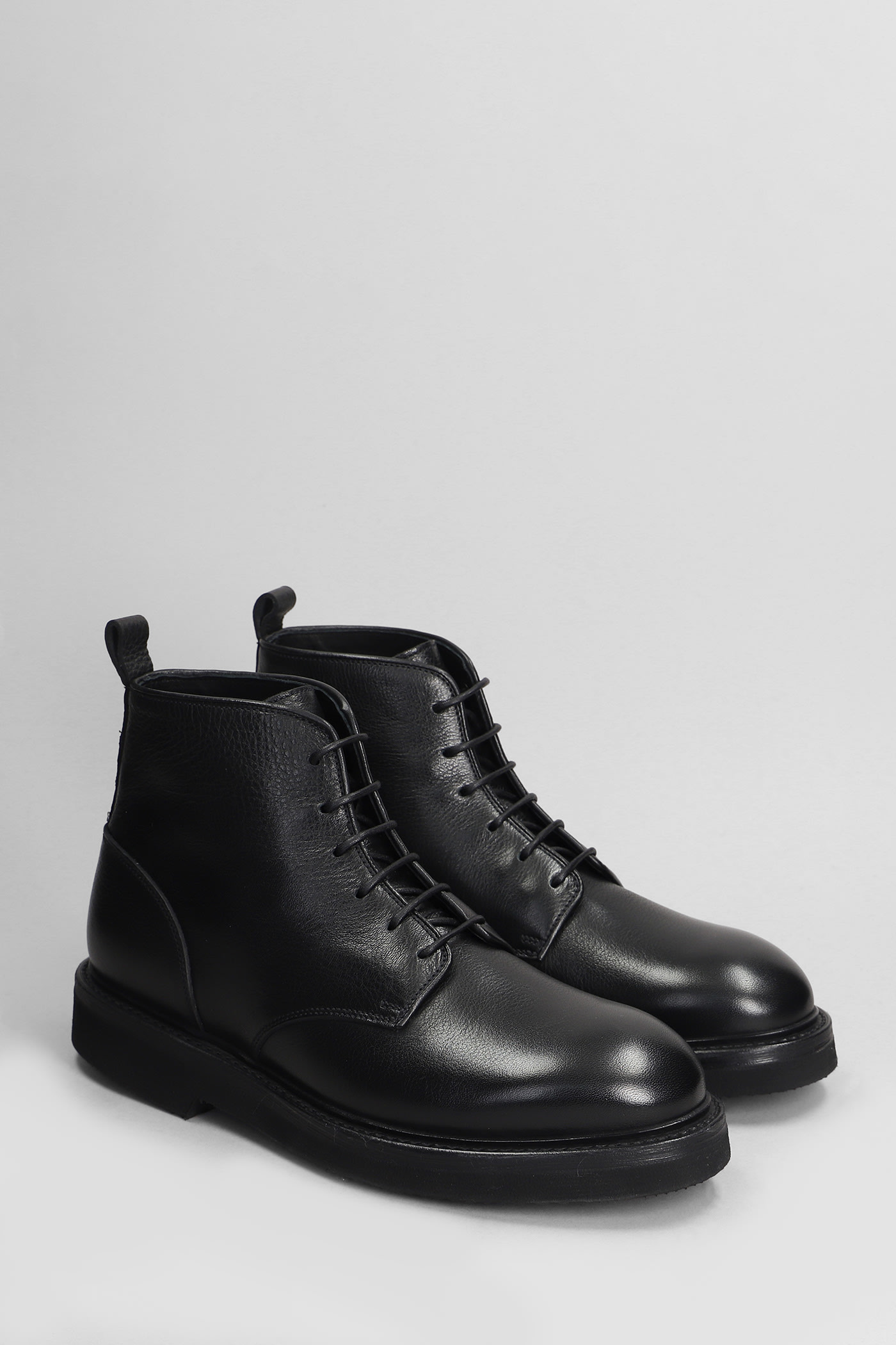 Shop Premiata Lace Up Shoes In Black Leather