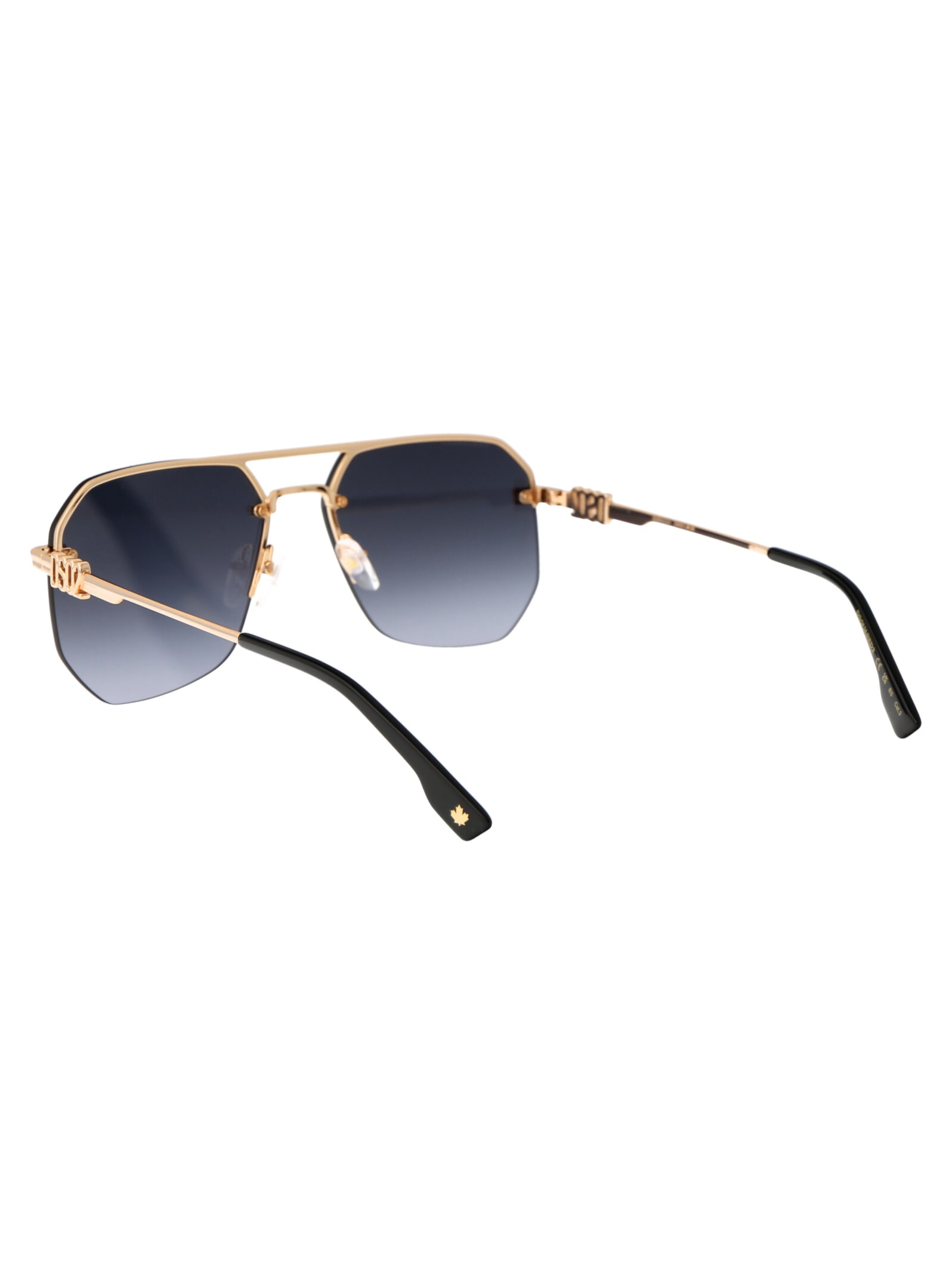 Shop Dsquared2 D2 0103/s Sunglasses In Rhl9o Gold Black