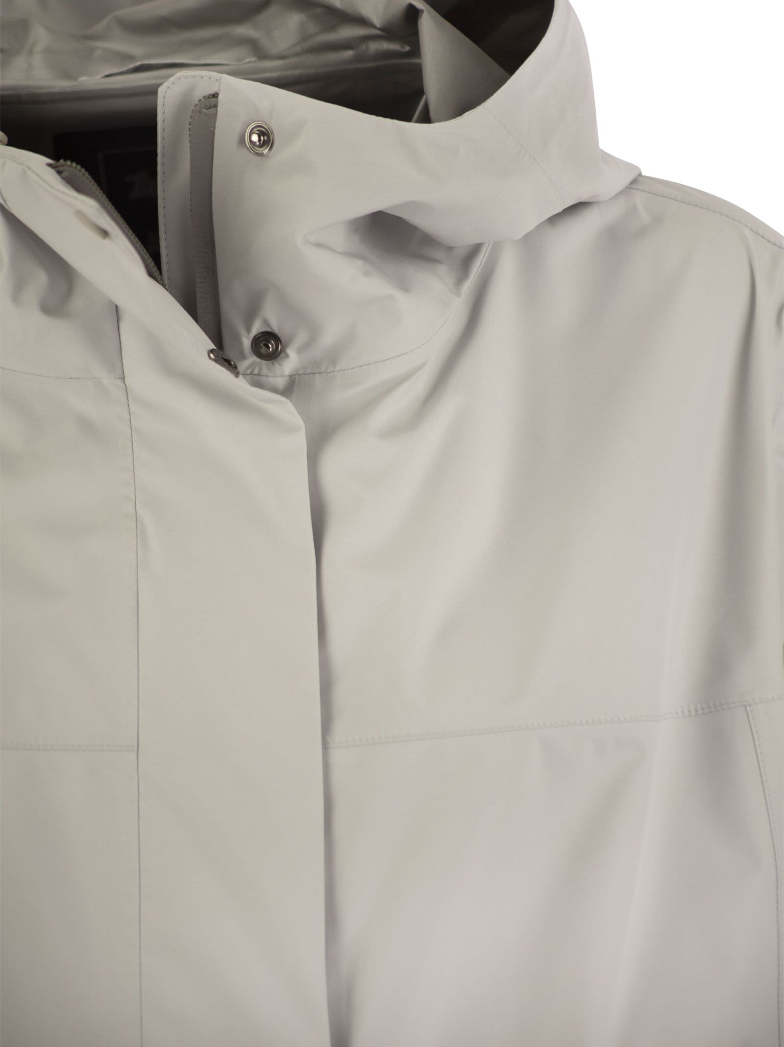 Herno Laminar Parka With Hood In Ice