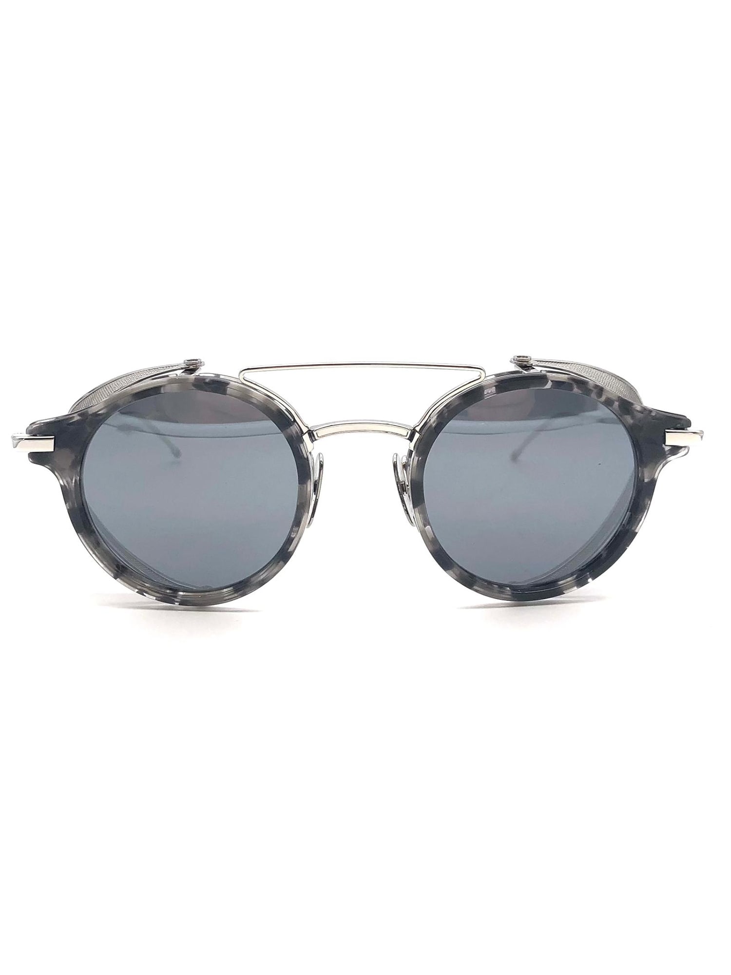 Shop Thom Browne Ues804a/g0003 Sunglasses In Dark Grey