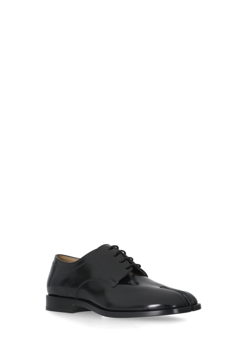 Shop Maison Margiela Tabi Lace Up Shoes In Black