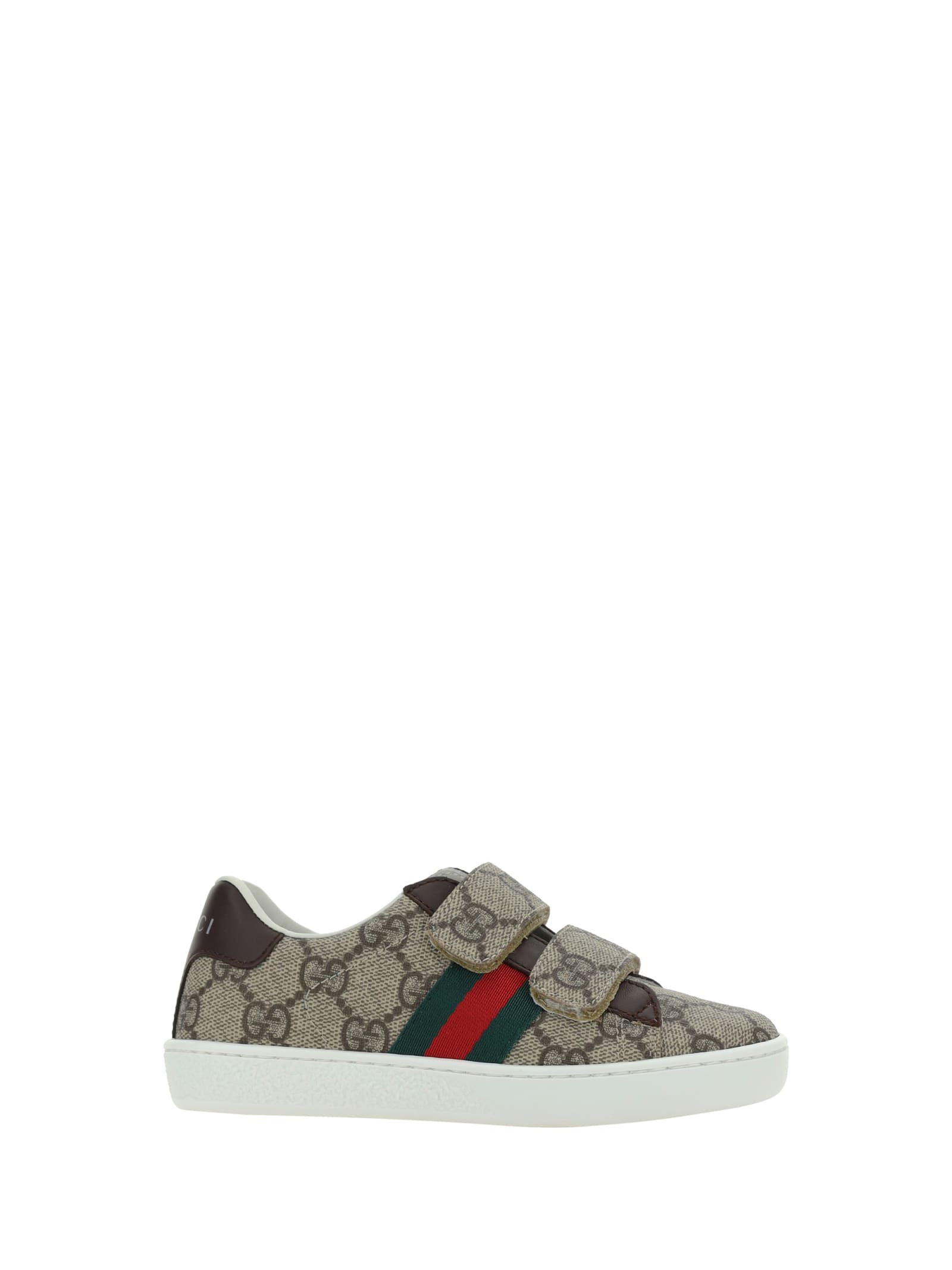 Shop Gucci Sneakers For Boy In Beige