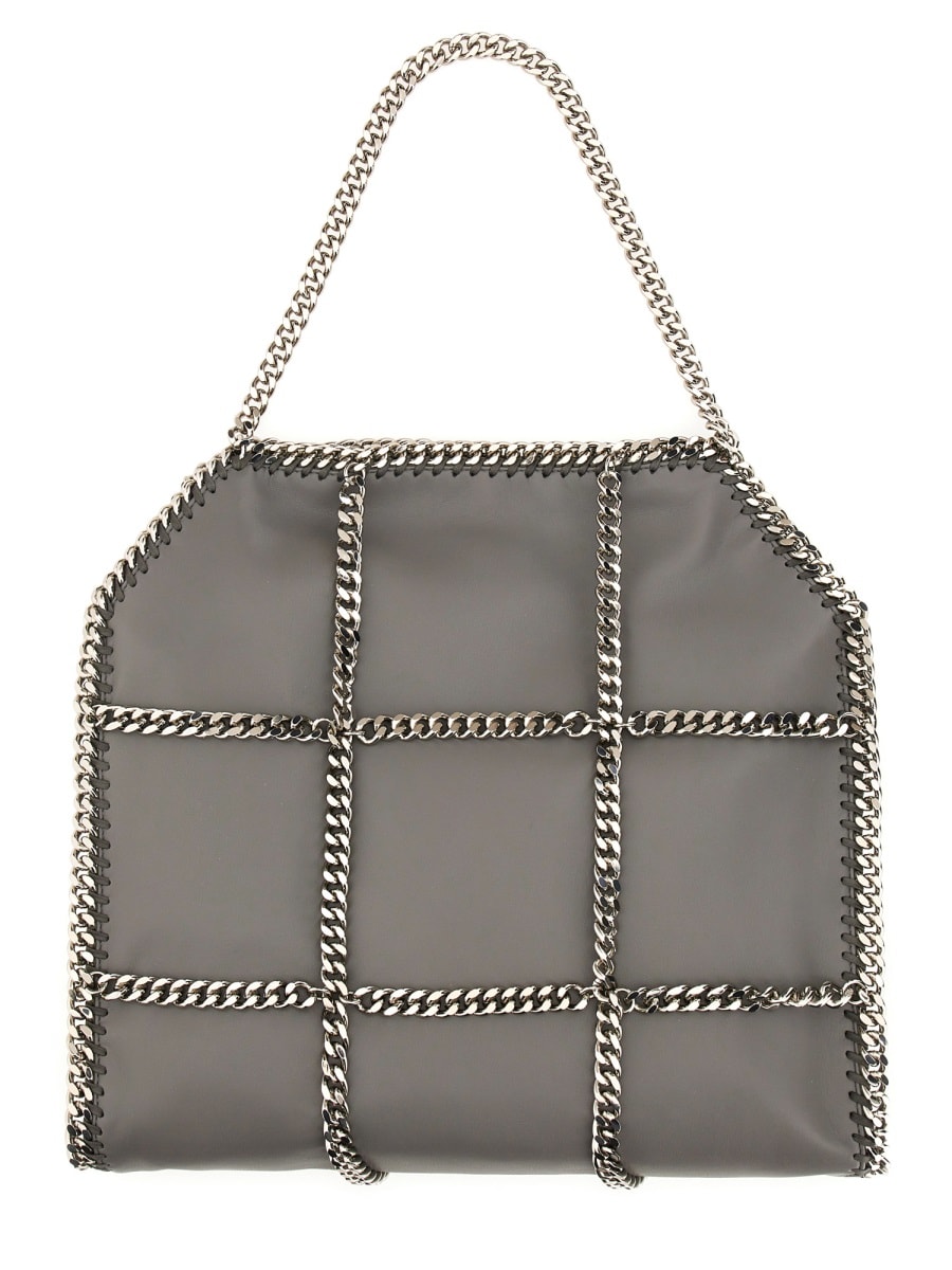 Stella Mccartney Limited-edition Falabella Chain Cage Mini Tote Bag In Gray