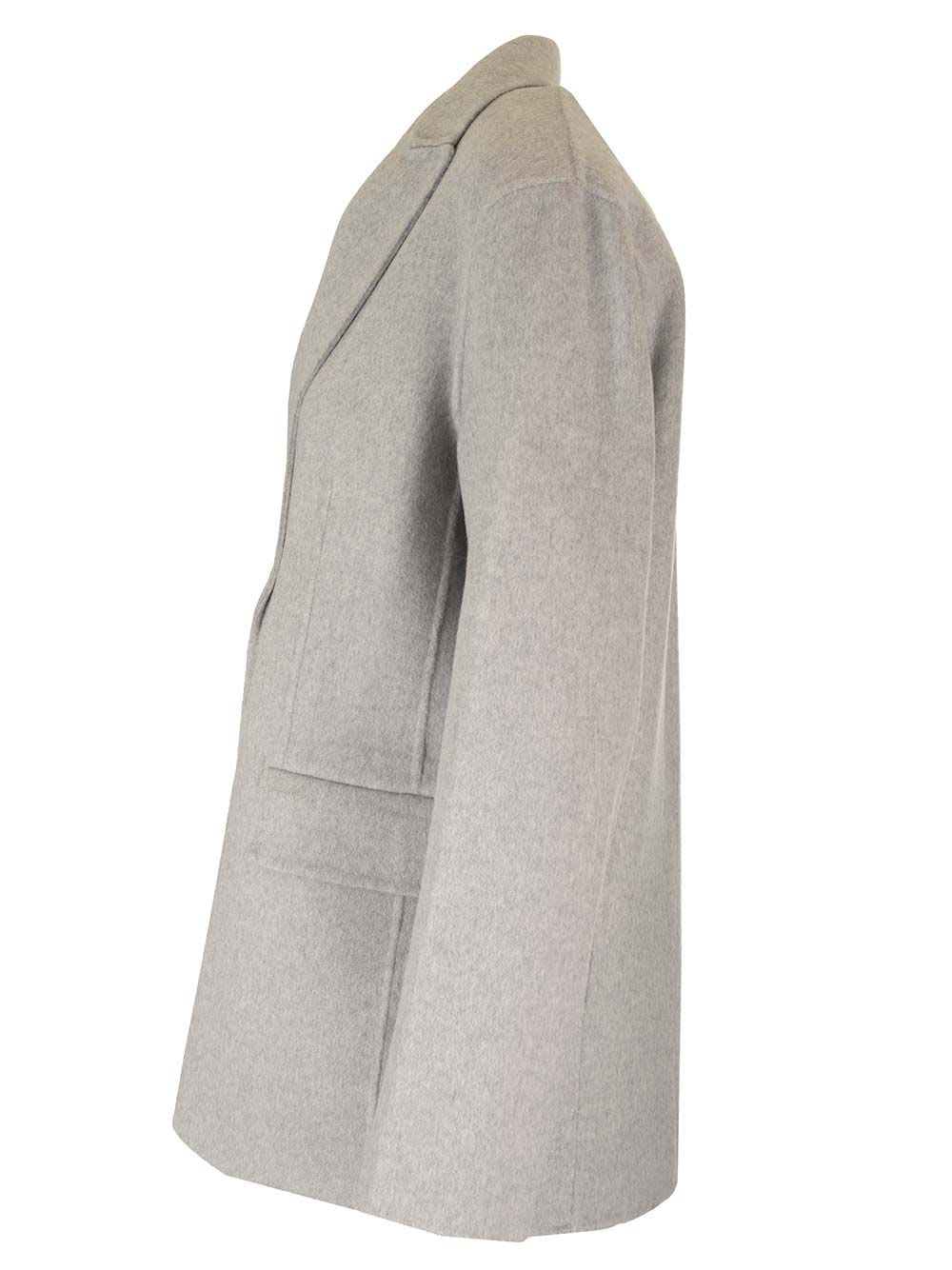 Shop Theory Wool And Cashmere Deconstructed Blazer In Grey