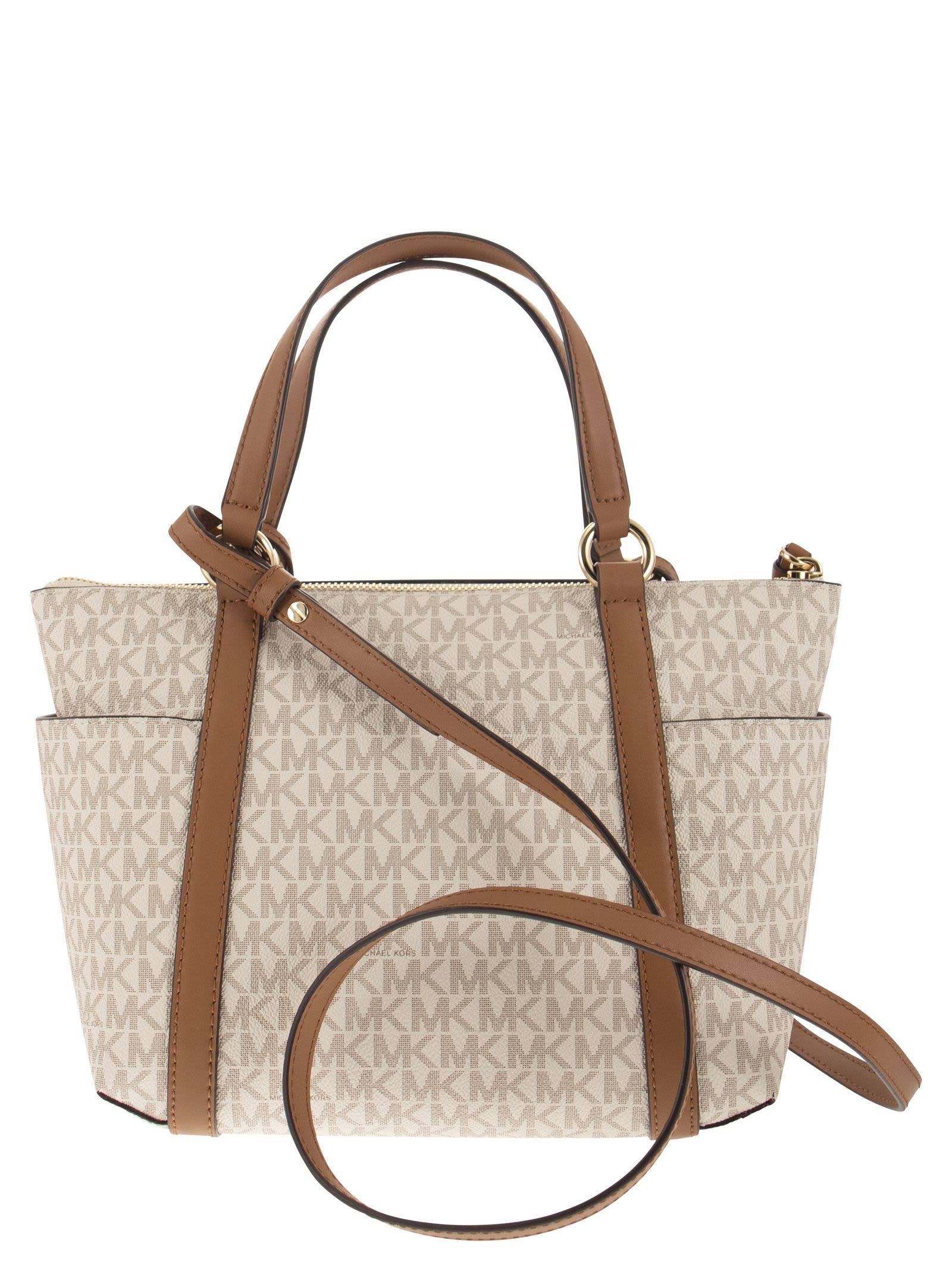 Michael Kors Sullivan - Small Tote Bag With Zip And Logo In