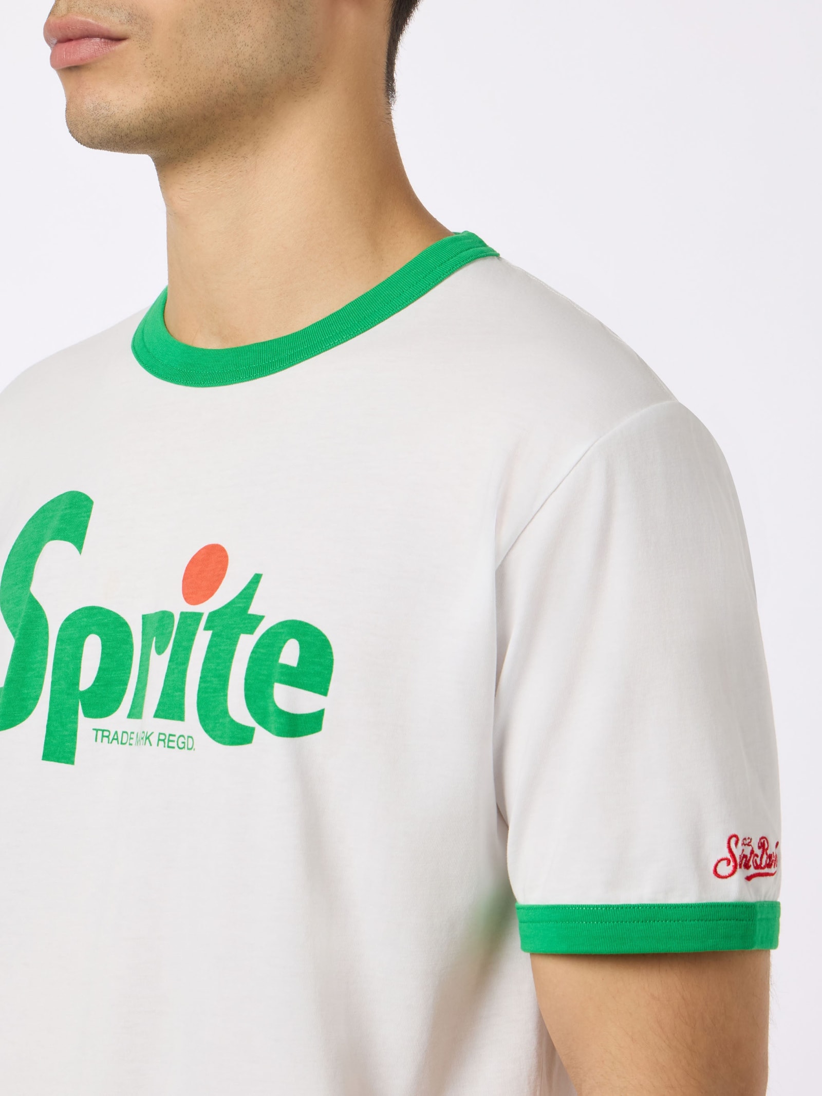 MC2 SAINT BARTH MAN COTTON T-SHIRT WITH SPRITE PRINT COCA-COLA® SPECIAL EDITION