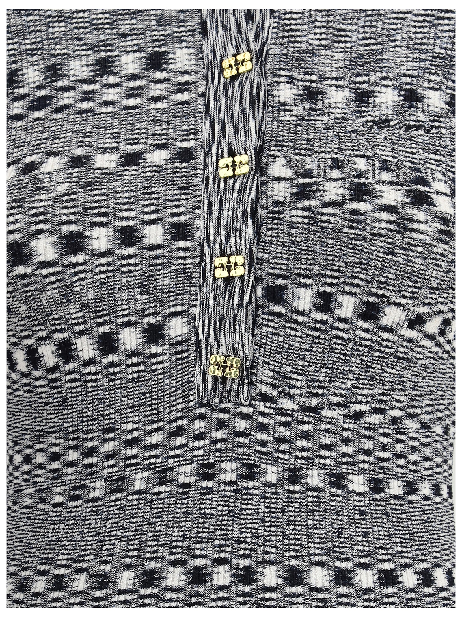 Ganni Space-dye Polo In Multi