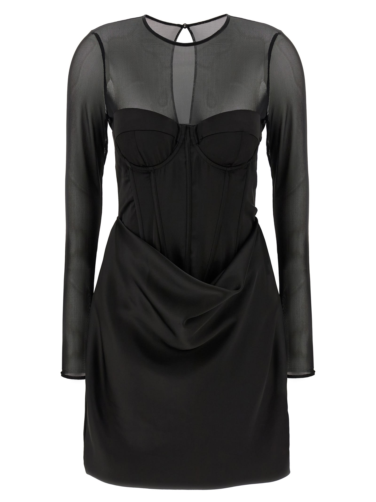 Rotate by Birger Christensen satin Corset Mini Dress