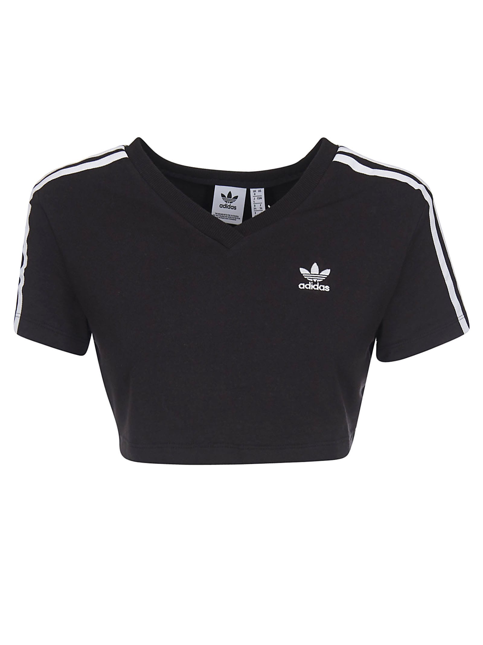 Adidas Adidas Cropped T-shirt - Black/White - 10904770 | italist
