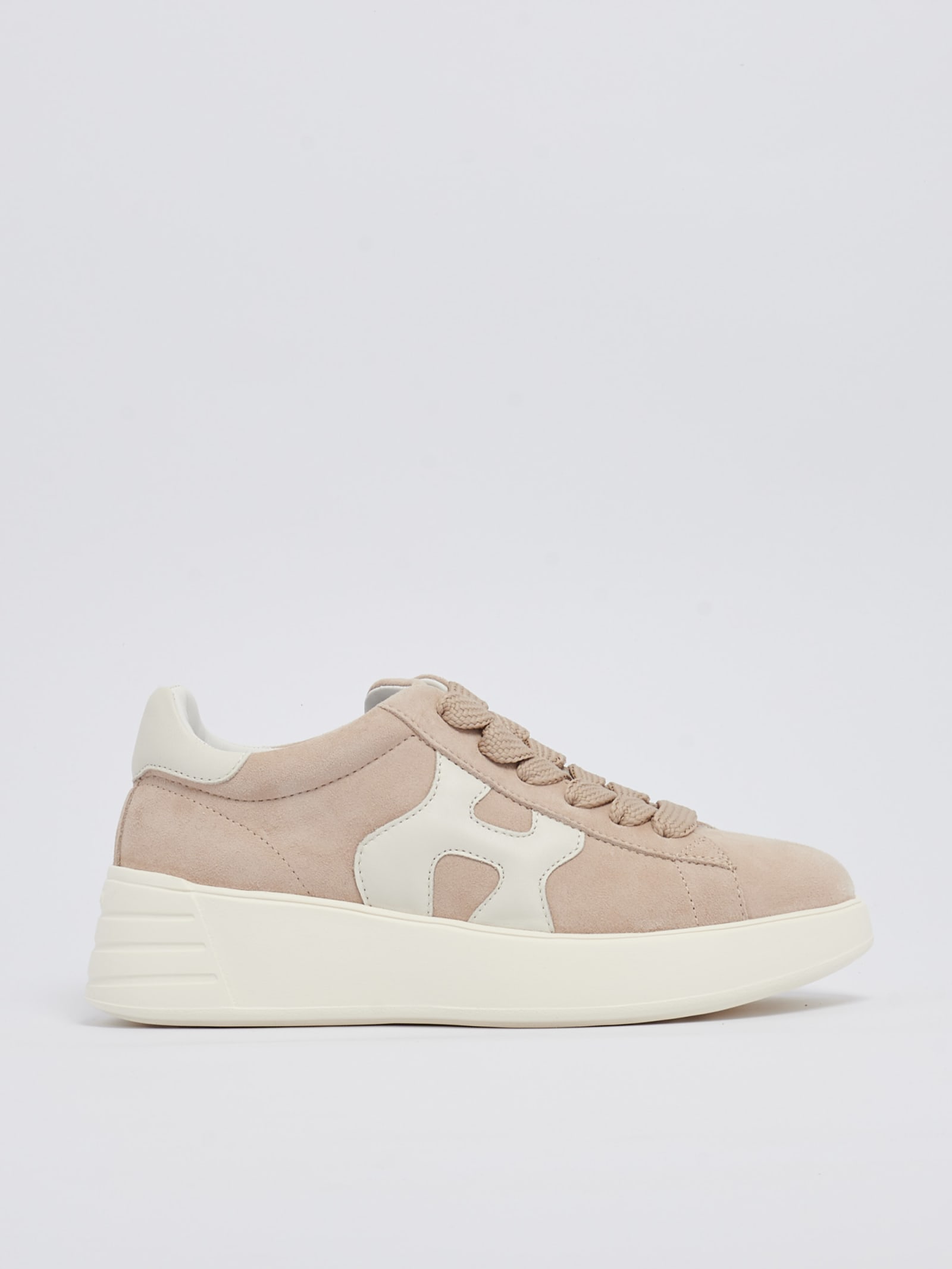 Hogan Rebel Suede High-top Trainers In Sabbia