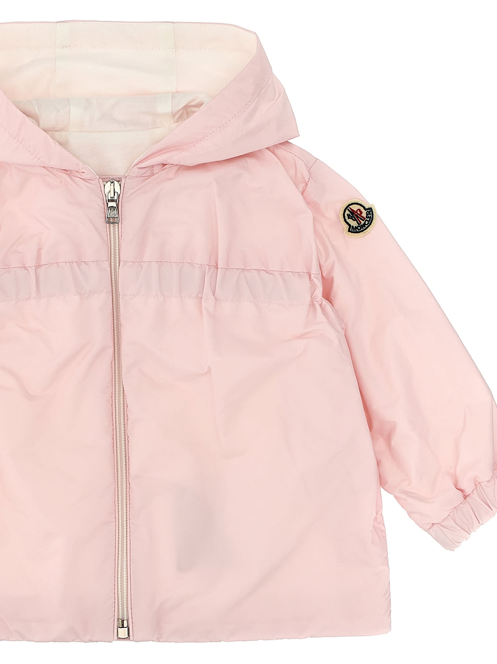 Shop Moncler Raka Hooded Jacket In Pink