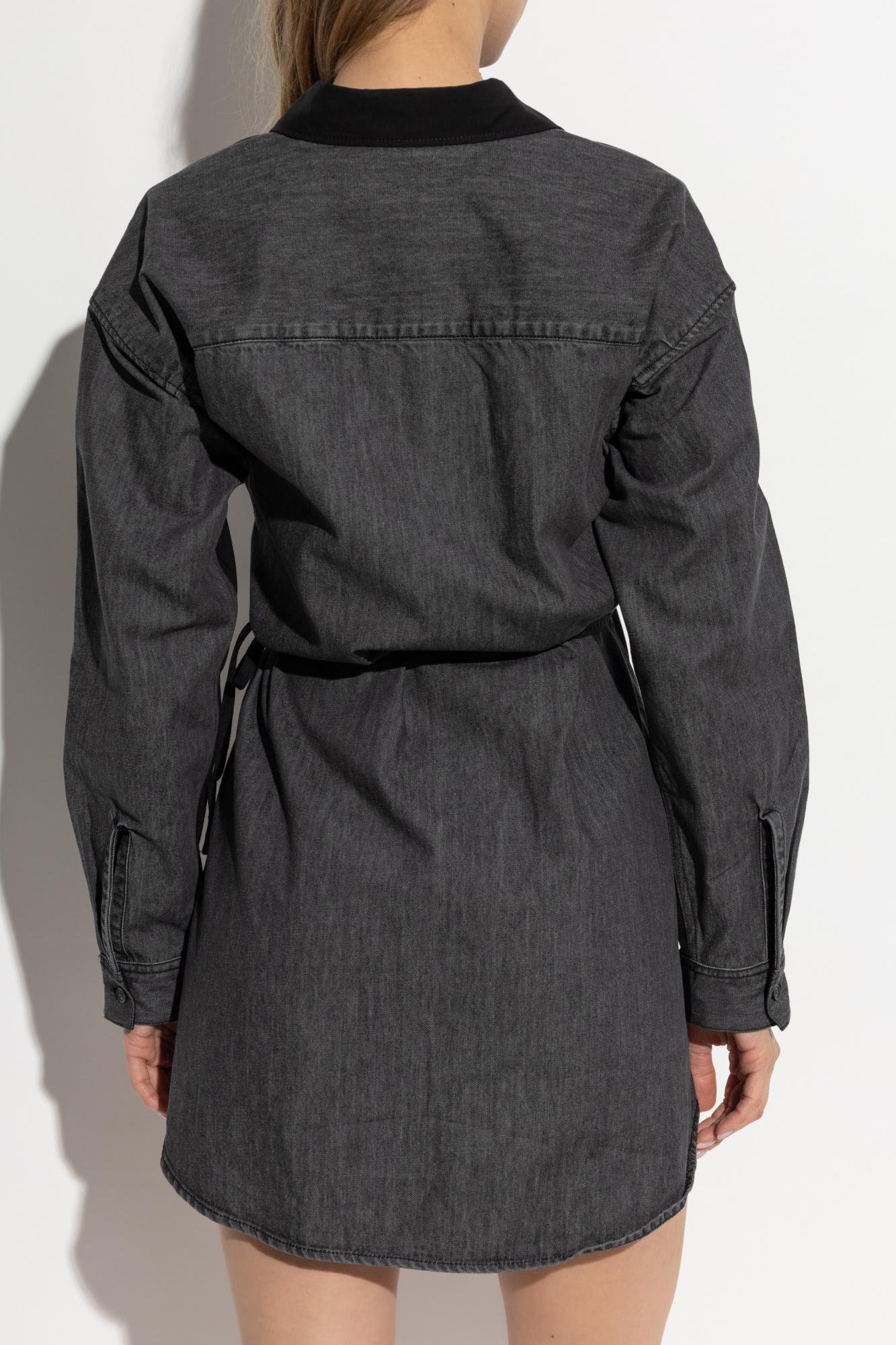 Diesel D-elphi-den Dresses Black In Black