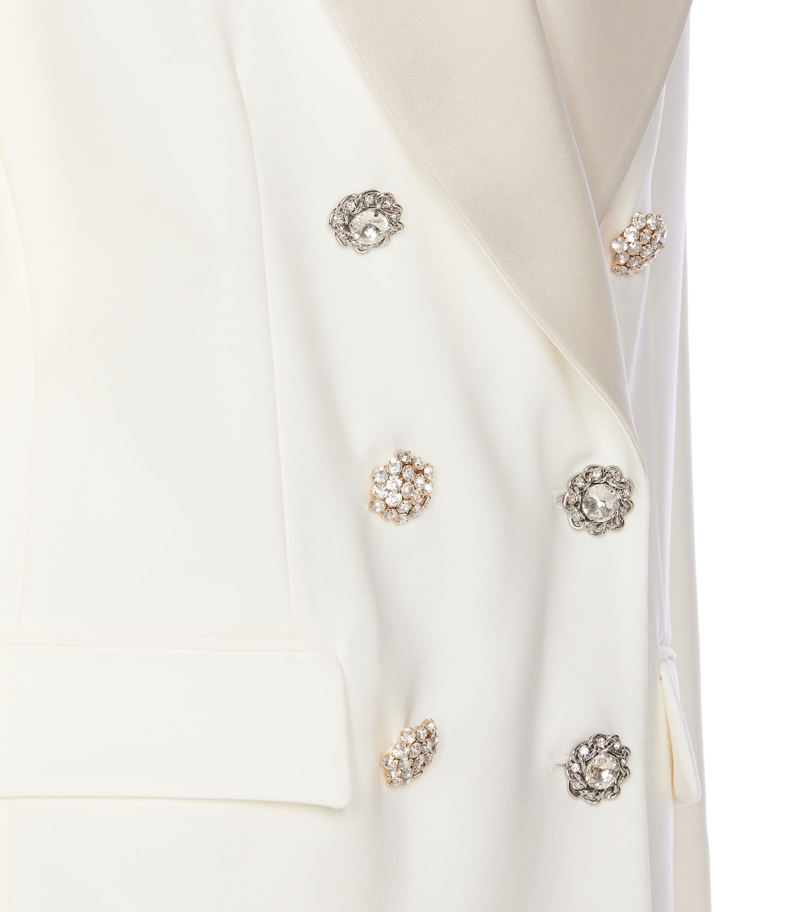 Shop Pinko Vallini Double Breasted Jacket In White