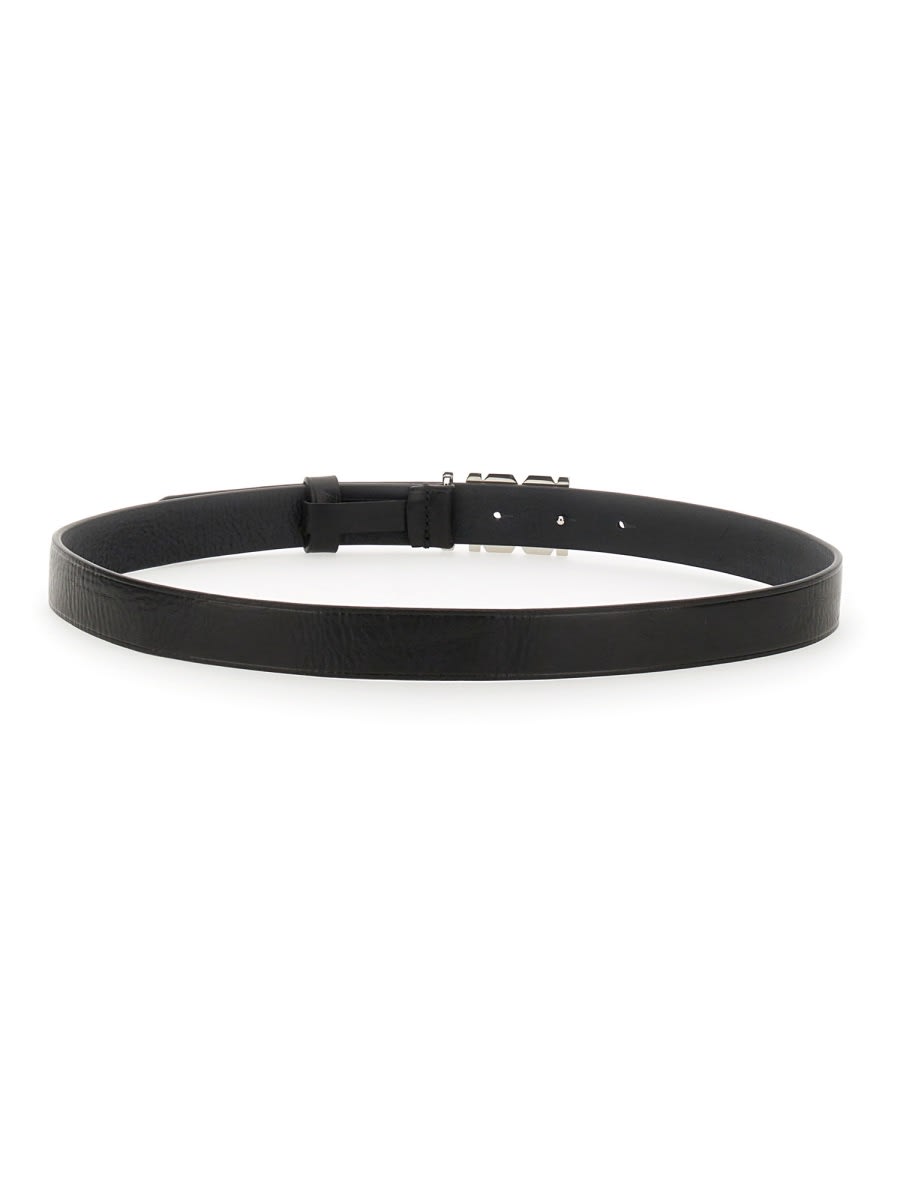 Shop Dsquared2 Leather Belt In Nero