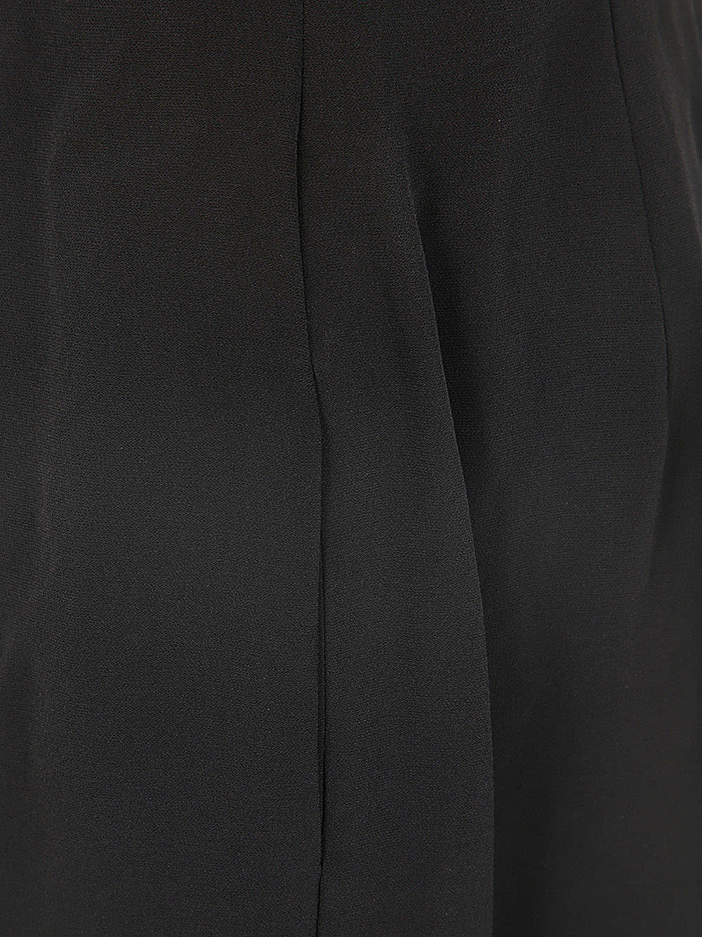 Shop Balmain Open Neck Tailored Crepe Jumpsuit In Pa Noir