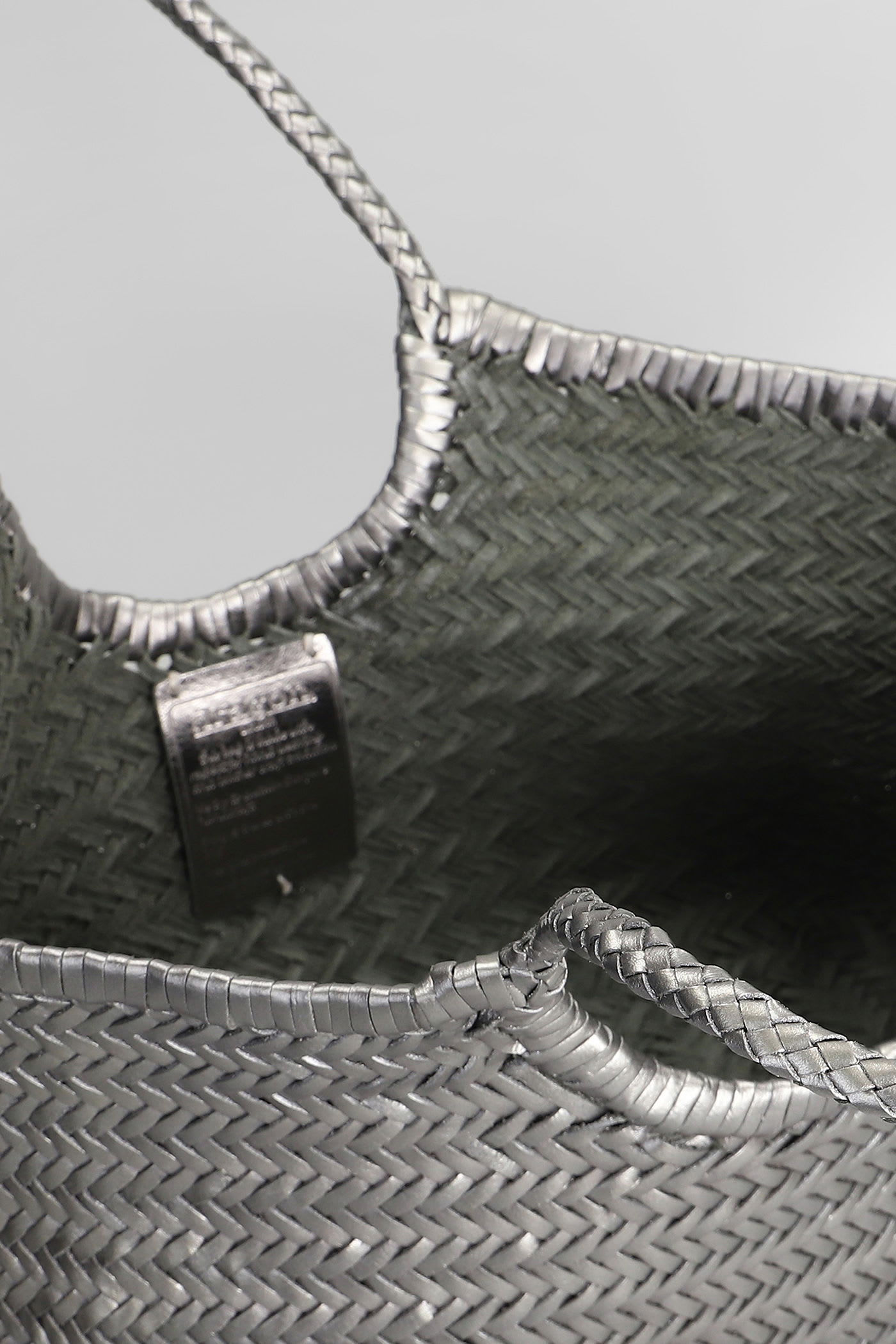 Dragon Diffusion Nantucket Basket Big Tote In Gunmetal Leather In Gray