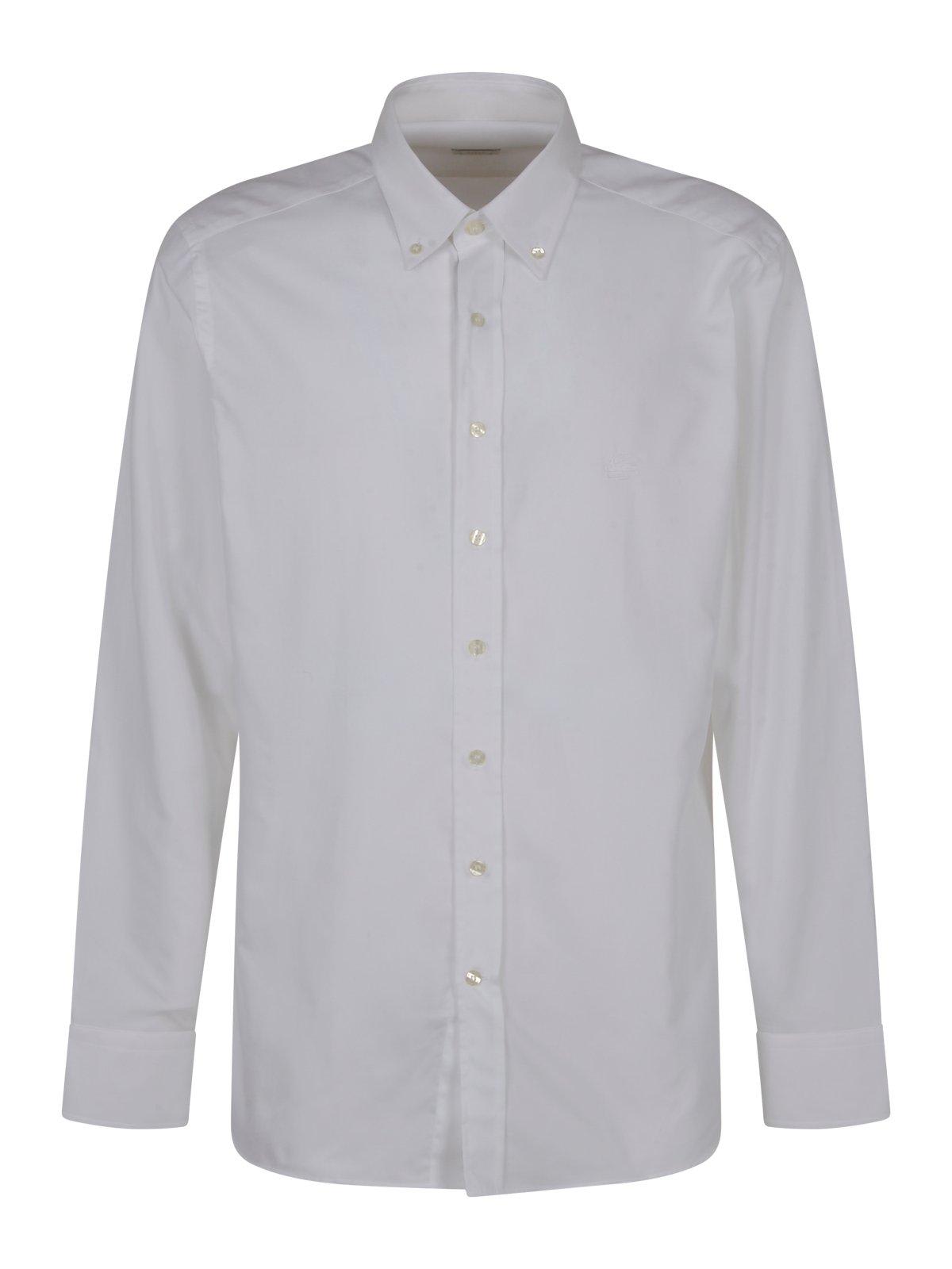 Etro Long-sleeved Roma Shirt In Bianco