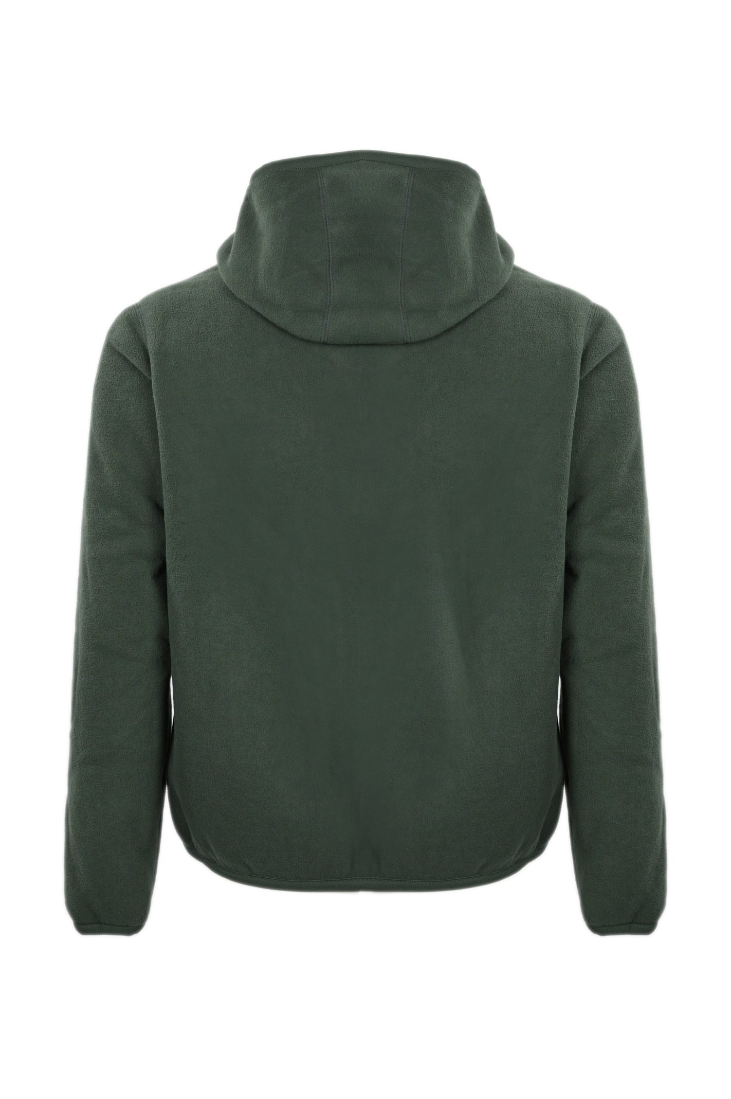 Shop K-way Jack Sherpa Polar Reversible Sweatshirt In Green