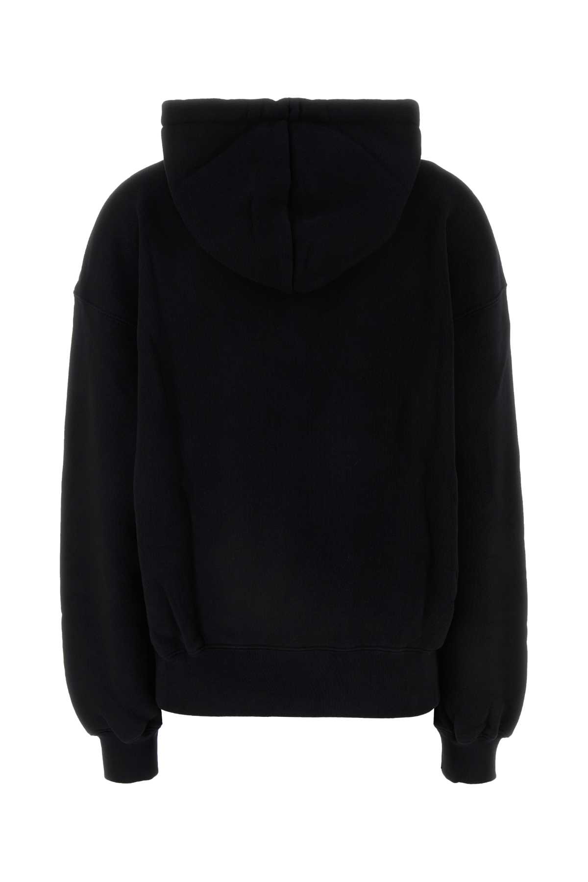 Shop Off-white Black Cotton Oversize Sweatshirt In Blackwh