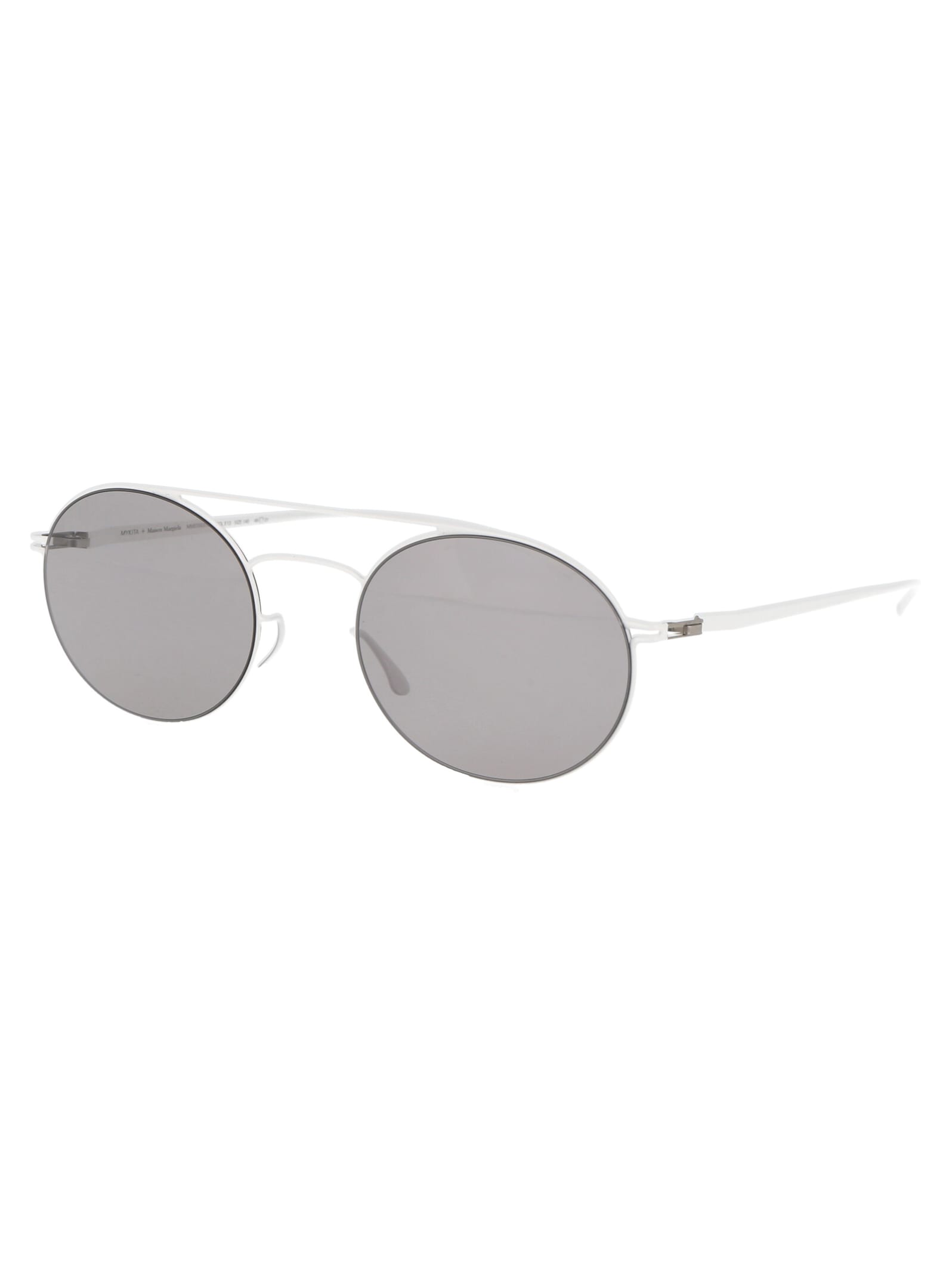 Shop Mykita Mmesse019 Sunglasses In 333 E13 White Warm Grey Flash
