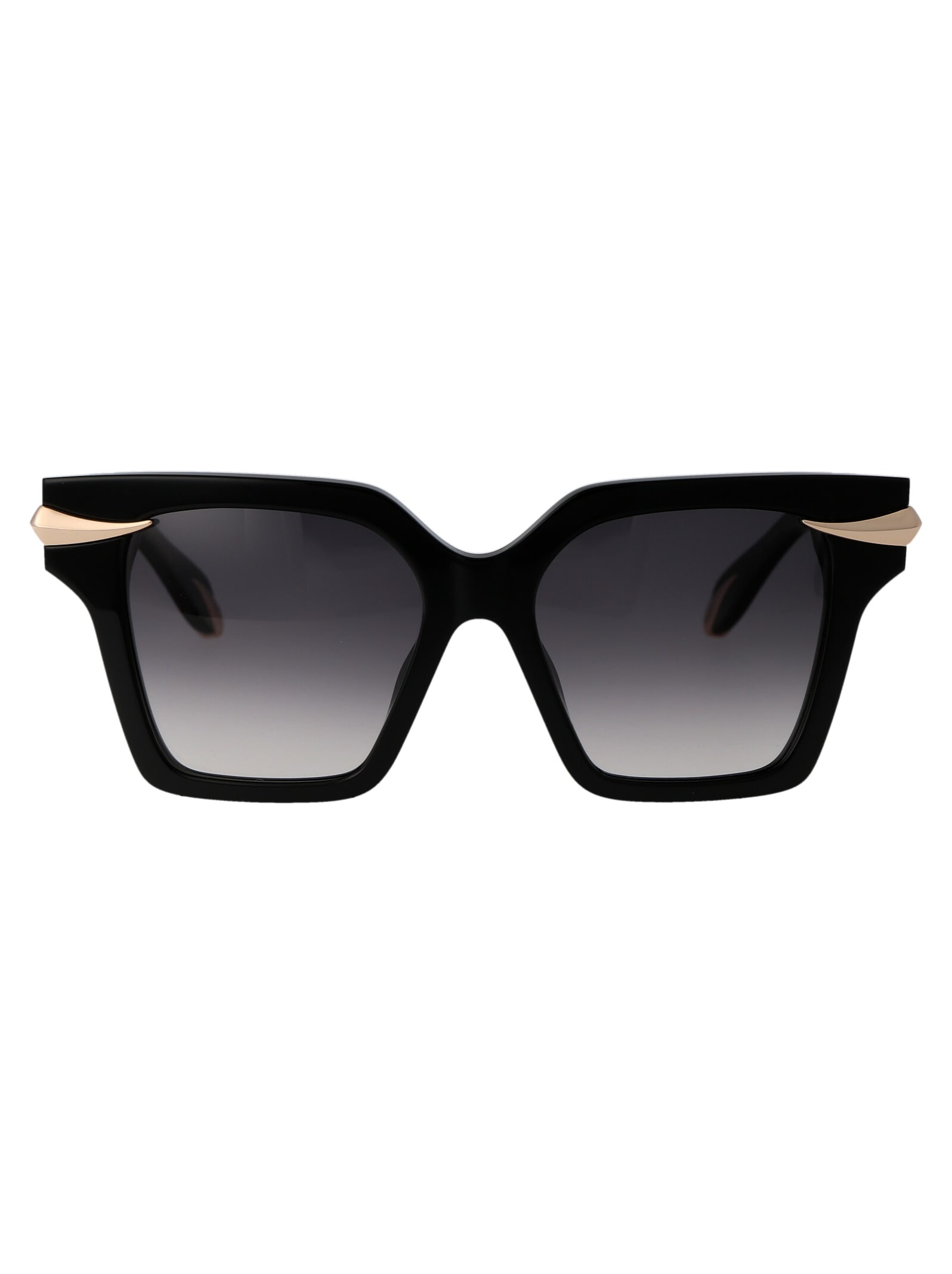 Roberto Cavalli Unisex Src002m 0700 Sunglasses In Black