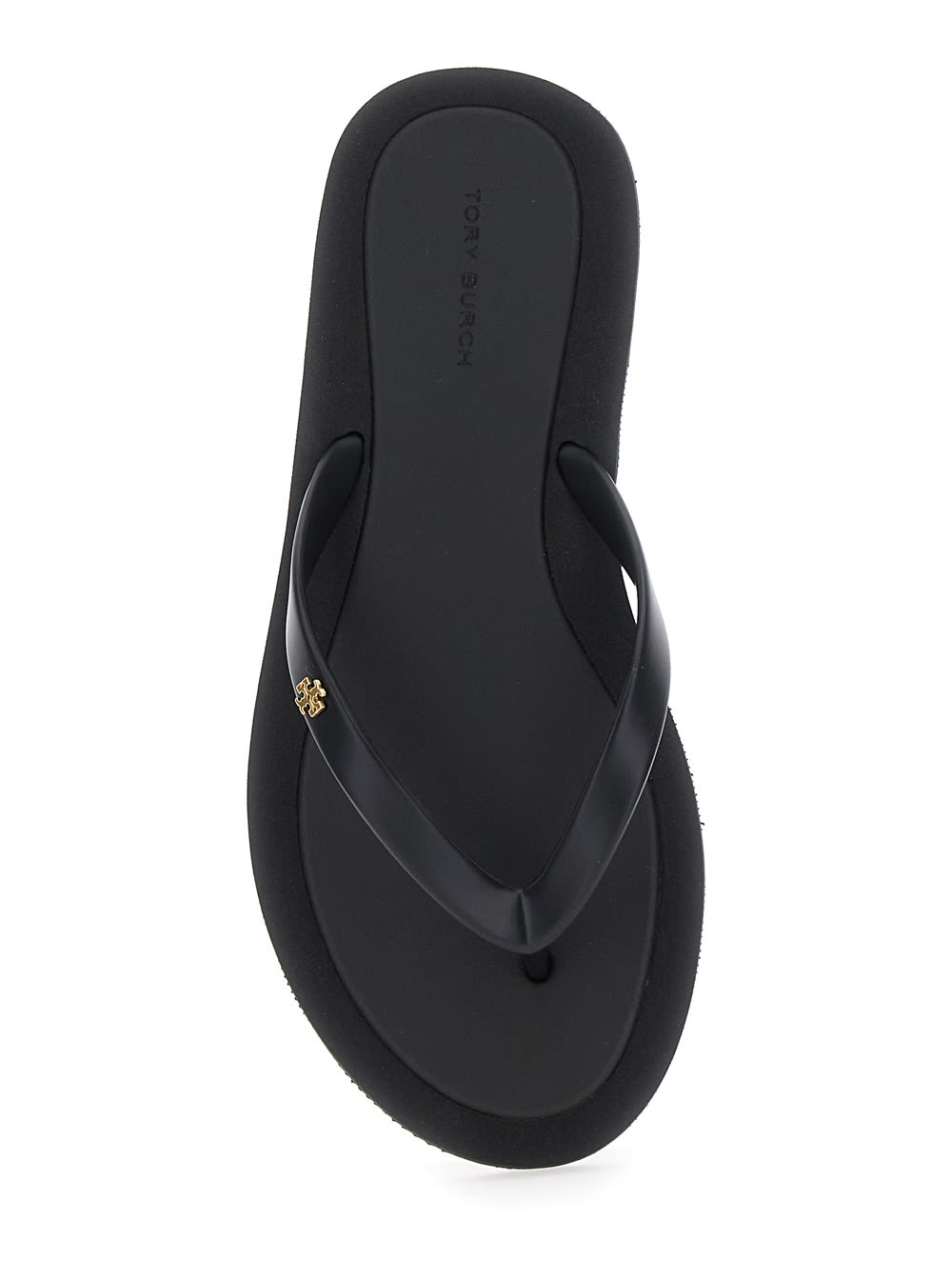 Shop Tory Burch Slate Rubber Kira Thong Slippers