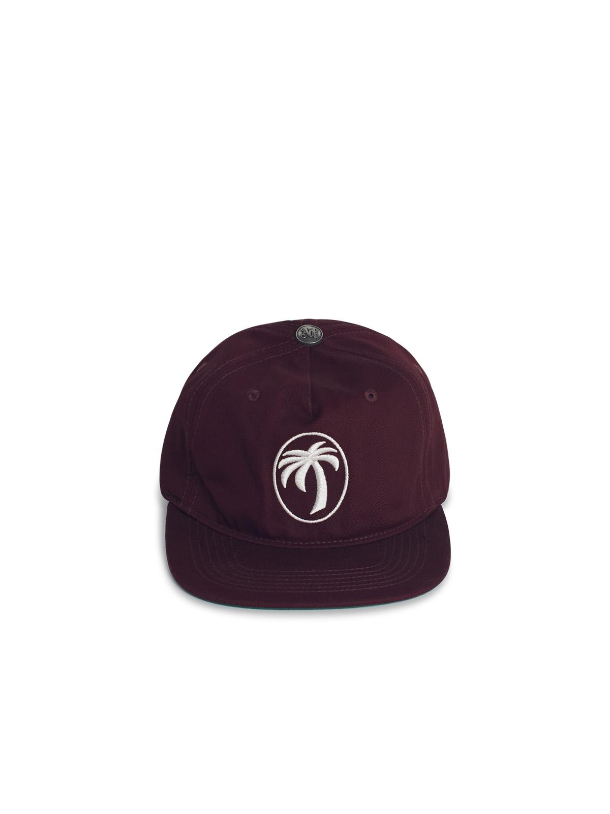 Oval Burgundy Cotton Cap