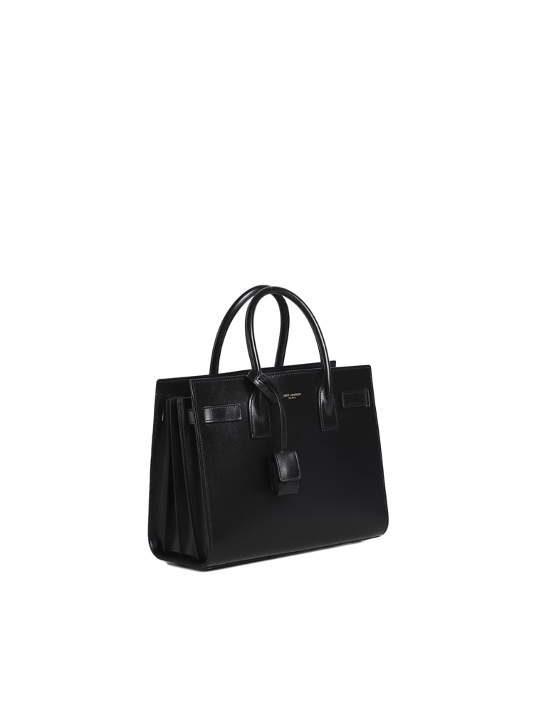 Shop Saint Laurent Sac De Jour Baby Bag In Smooth Leather In Black