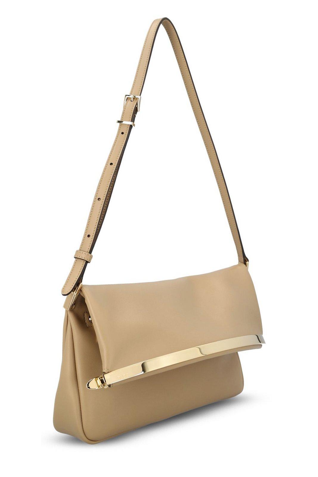 Tod's Logo Debossed Flap Bag