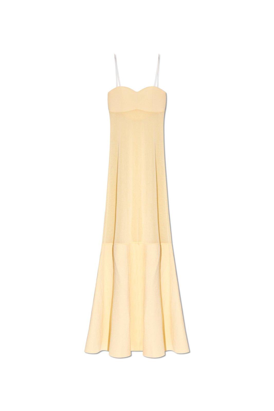 Jacquemus Strapped Maxi Dress In Yellow