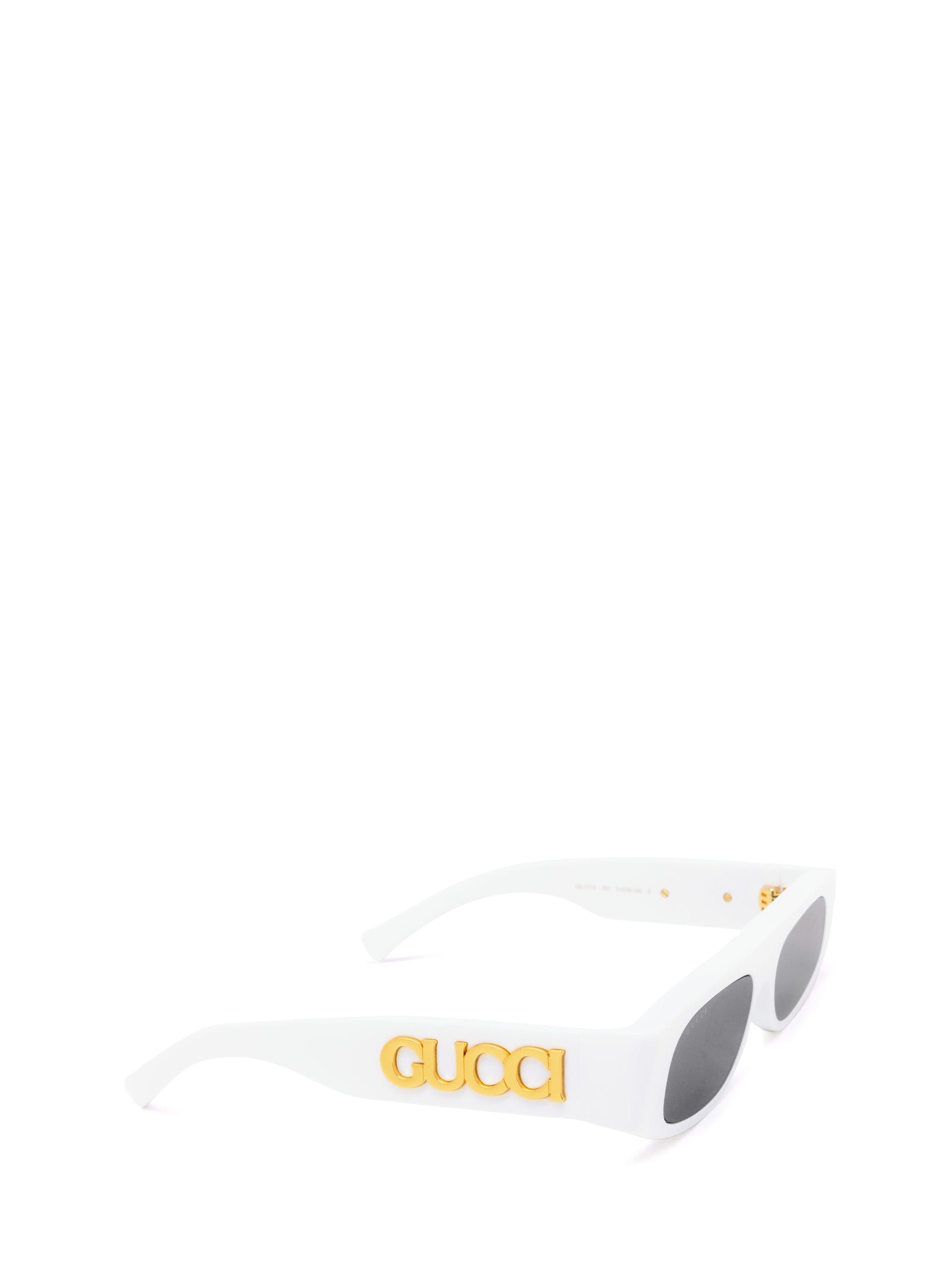 Shop Gucci Gg1771s White Sunglasses