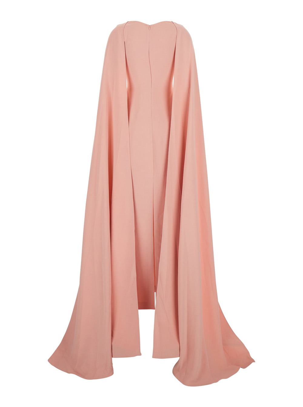 Solace London Morgan Maxi Dress Woven Crepe In Pink