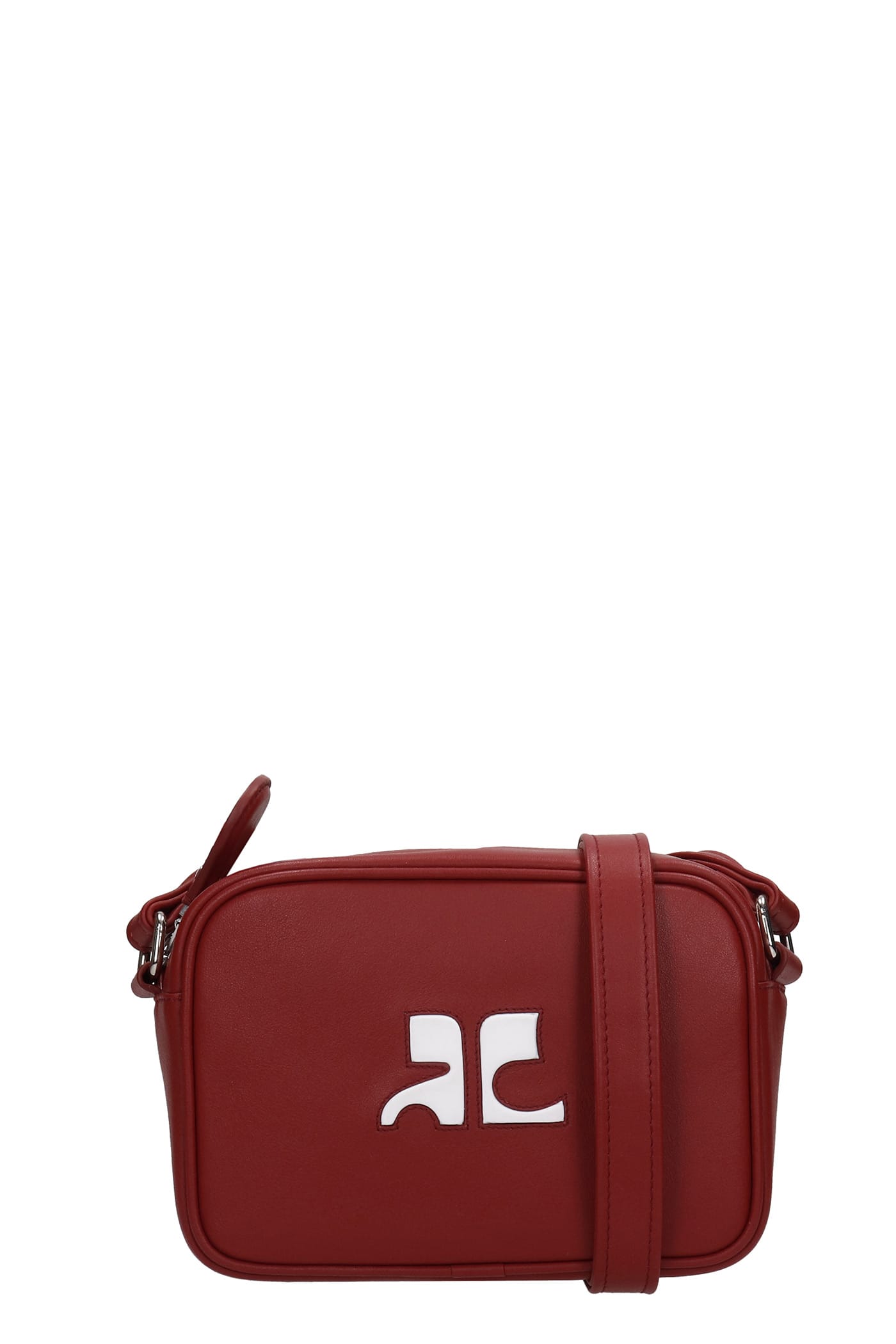 Courrèges Shoulder Bag In Red Leather