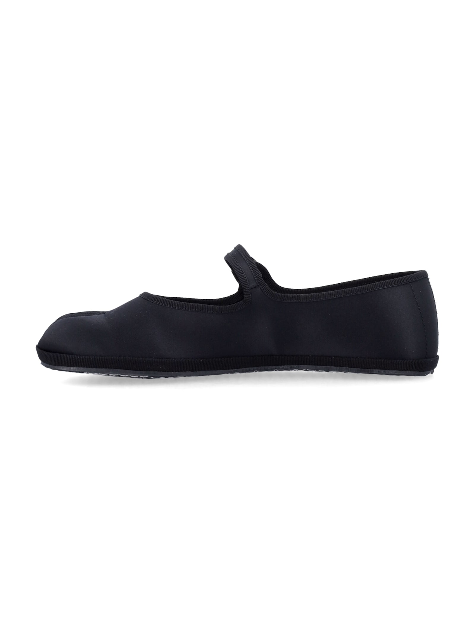 Drogheria Crivellini Fu-tabi Satin Flat In Black