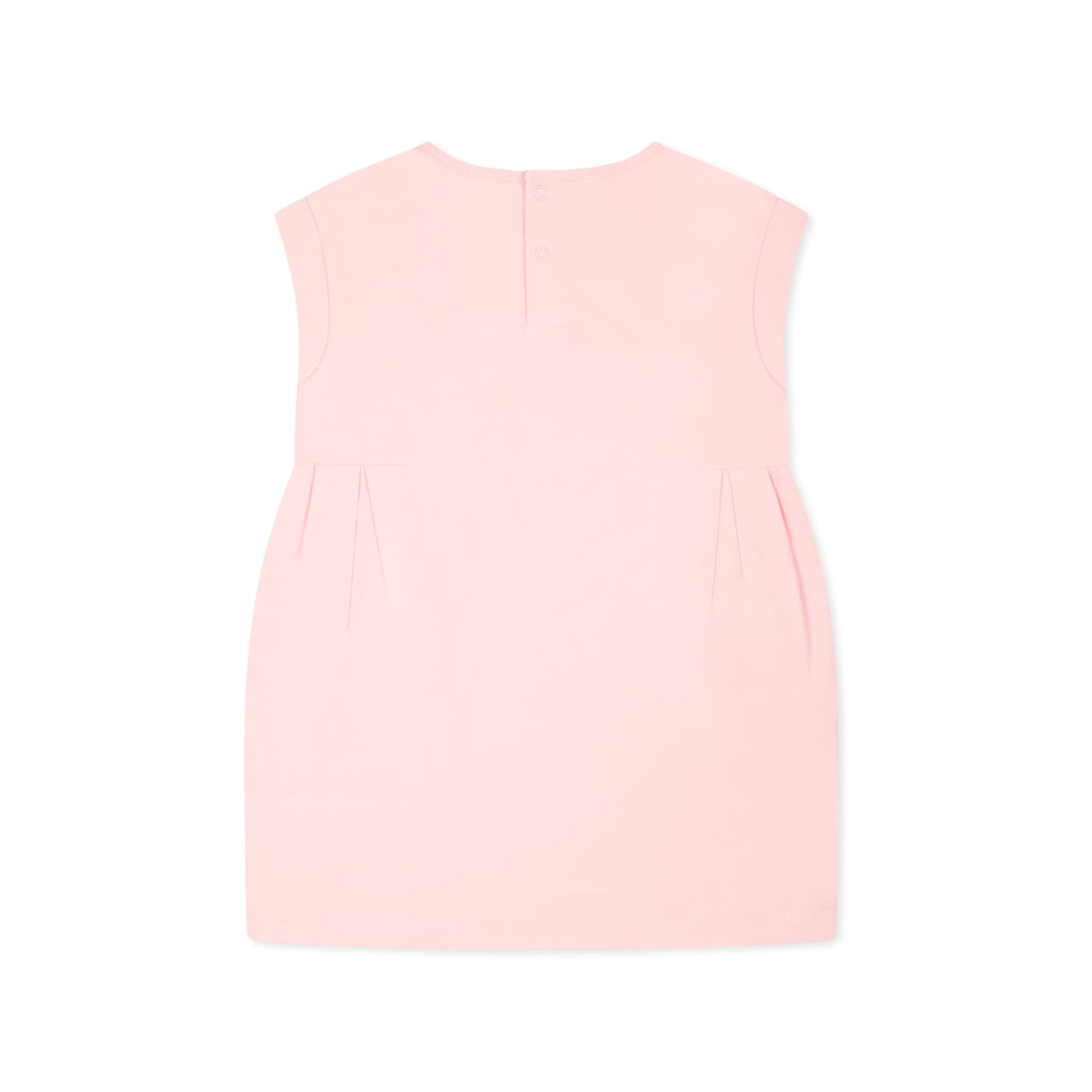 Karl Lagerfeld Pink Dress For Baby Girl With Choupette In Pink