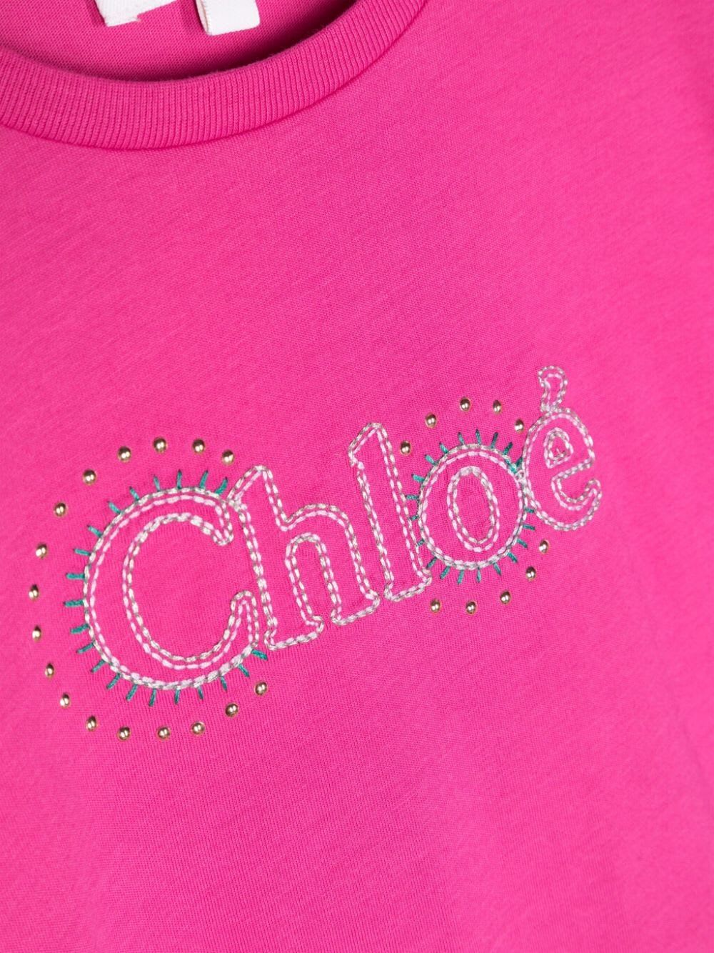 Shop Chloé Short Sleeves T-shirt In L Pink