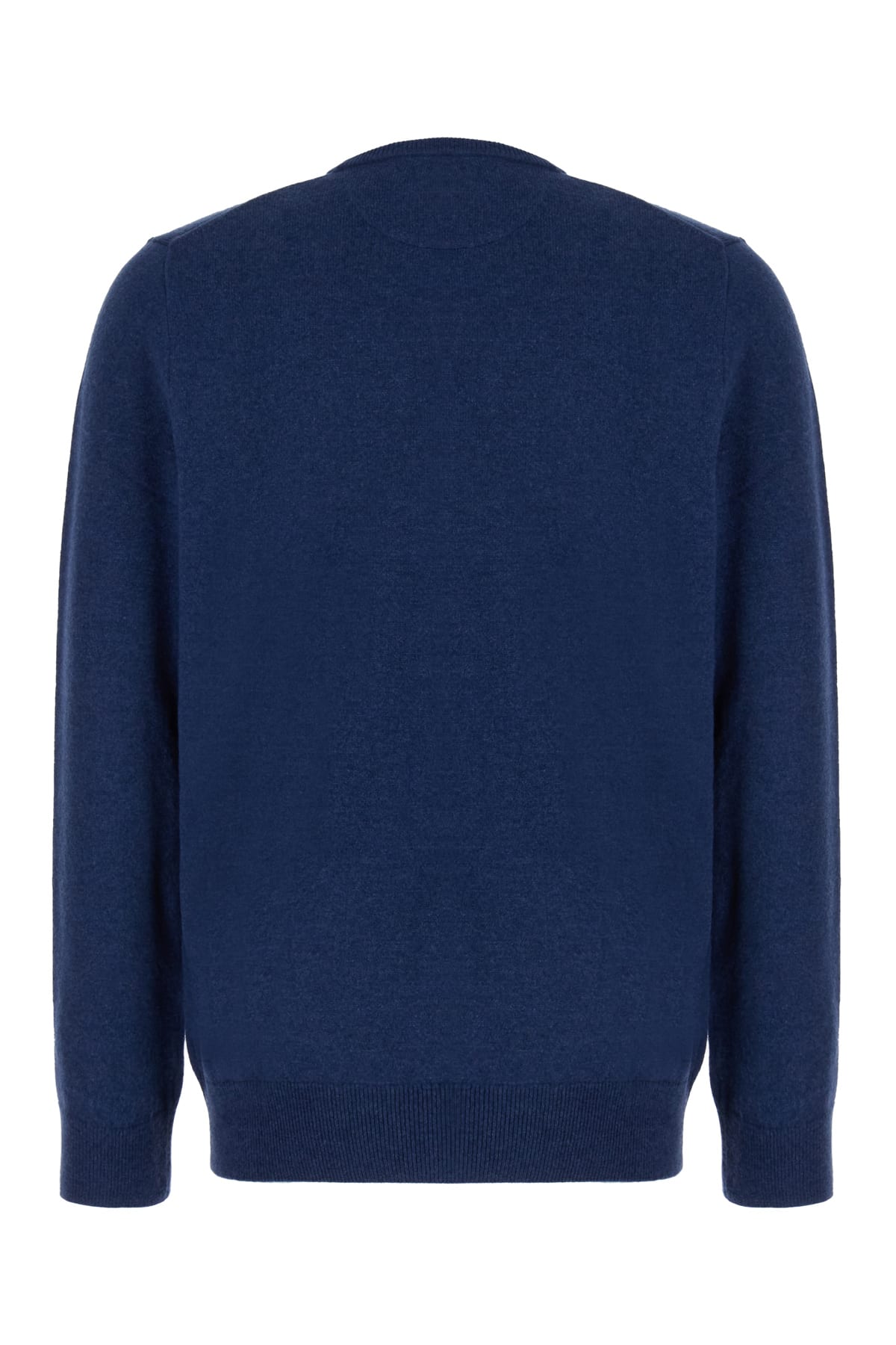 Shop Polo Ralph Lauren Denim Blue Wool Sweater In Navyheather