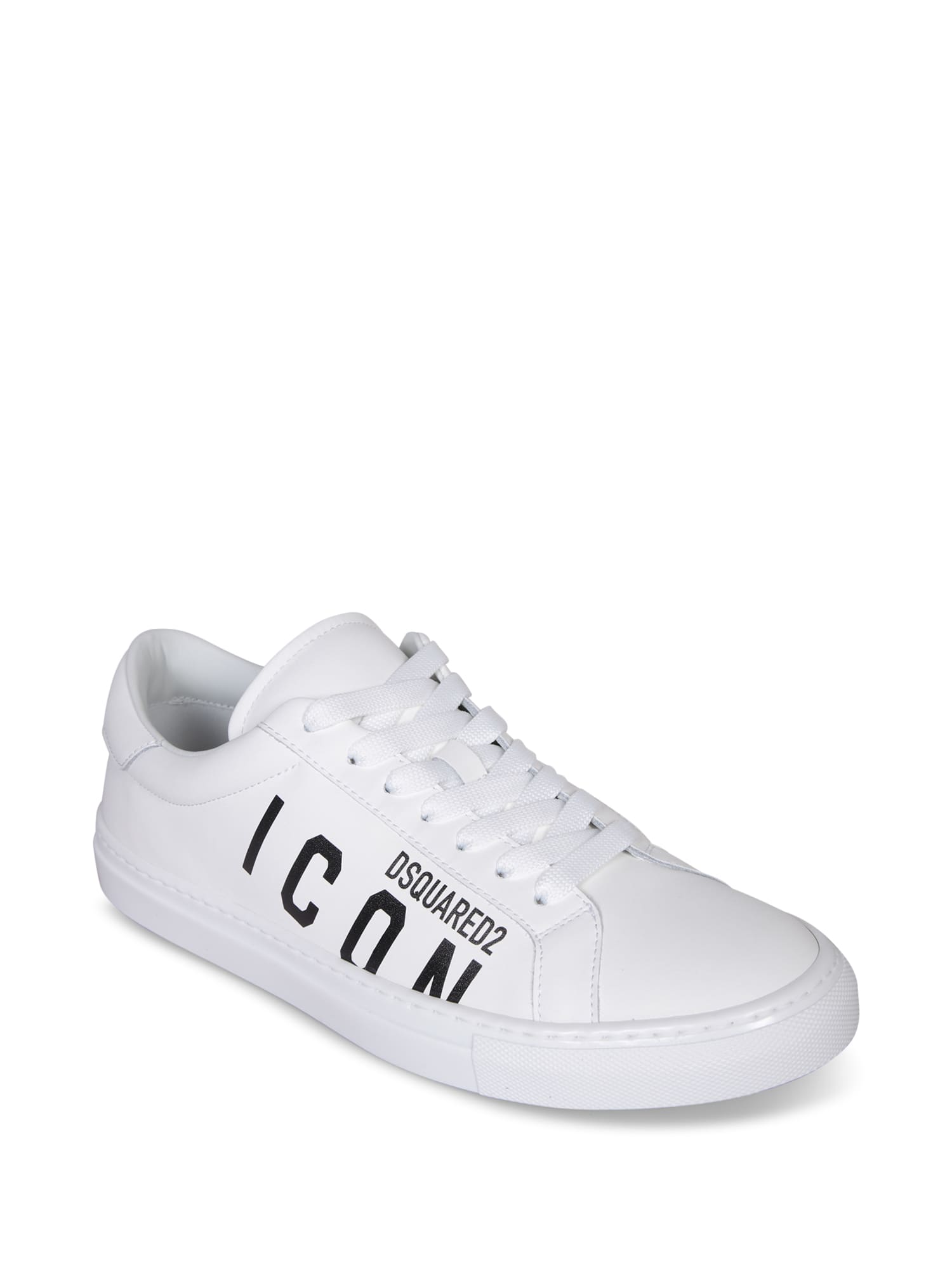 Shop Dsquared2 Icon Cassetta White Sneakers