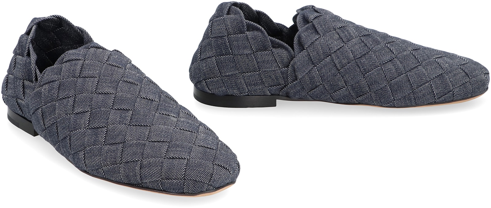 Bottega Veneta Denim Slippers