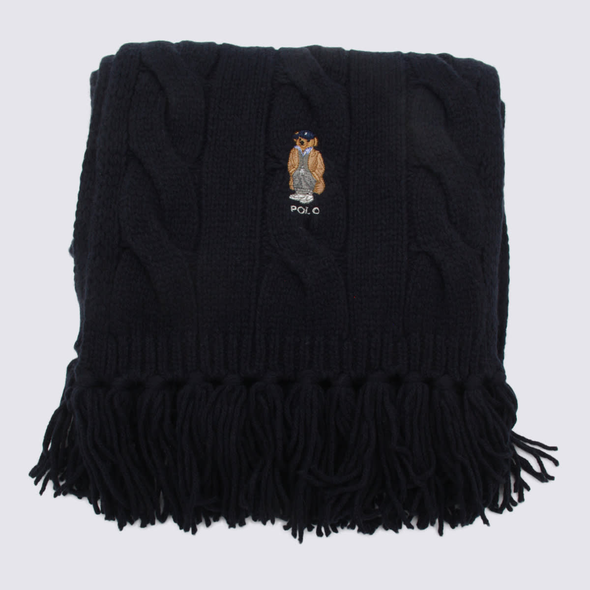 Blue Wool Scarves